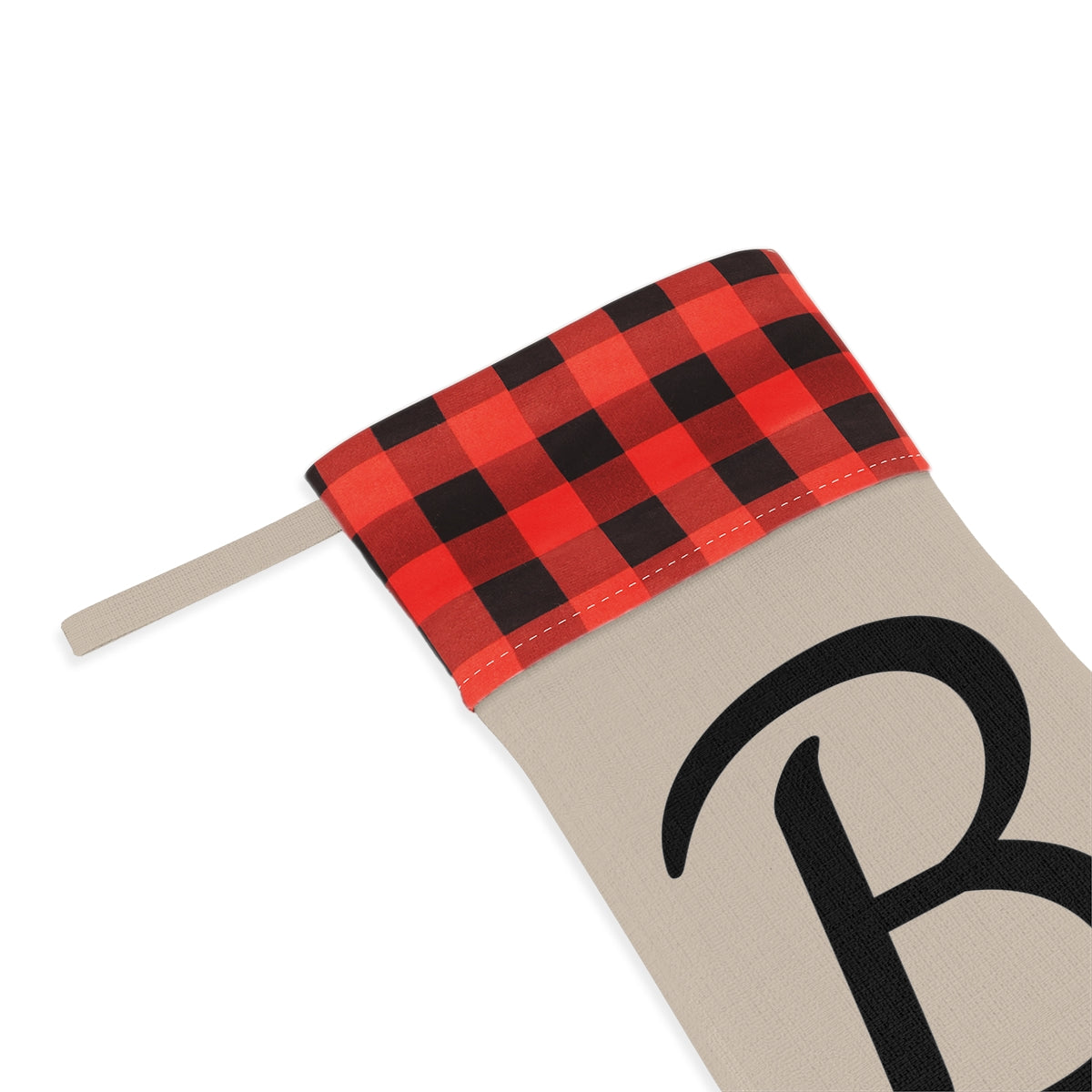 "B" Christmas Stocking