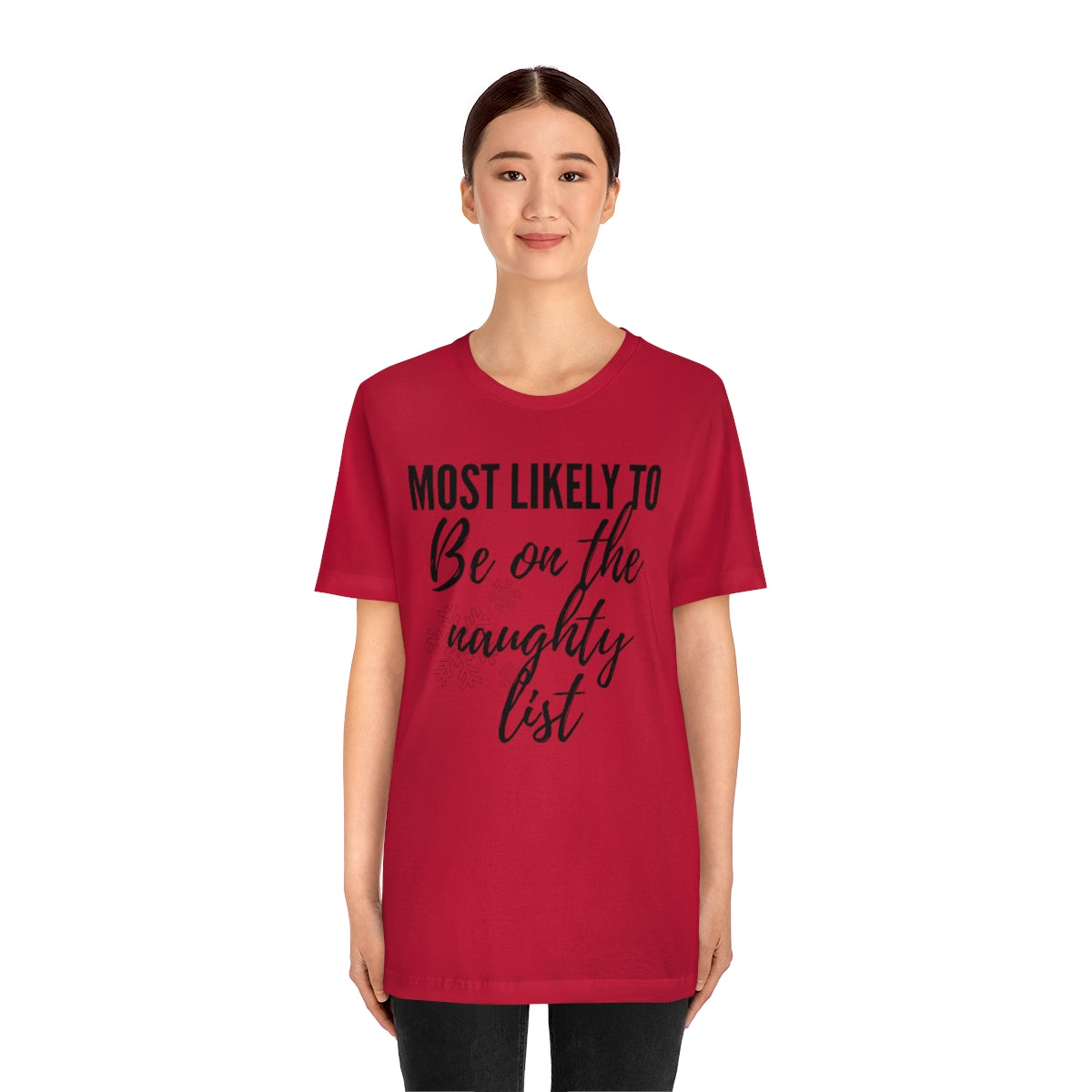 Naughty List Unisex Jersey Short Sleeve Tee