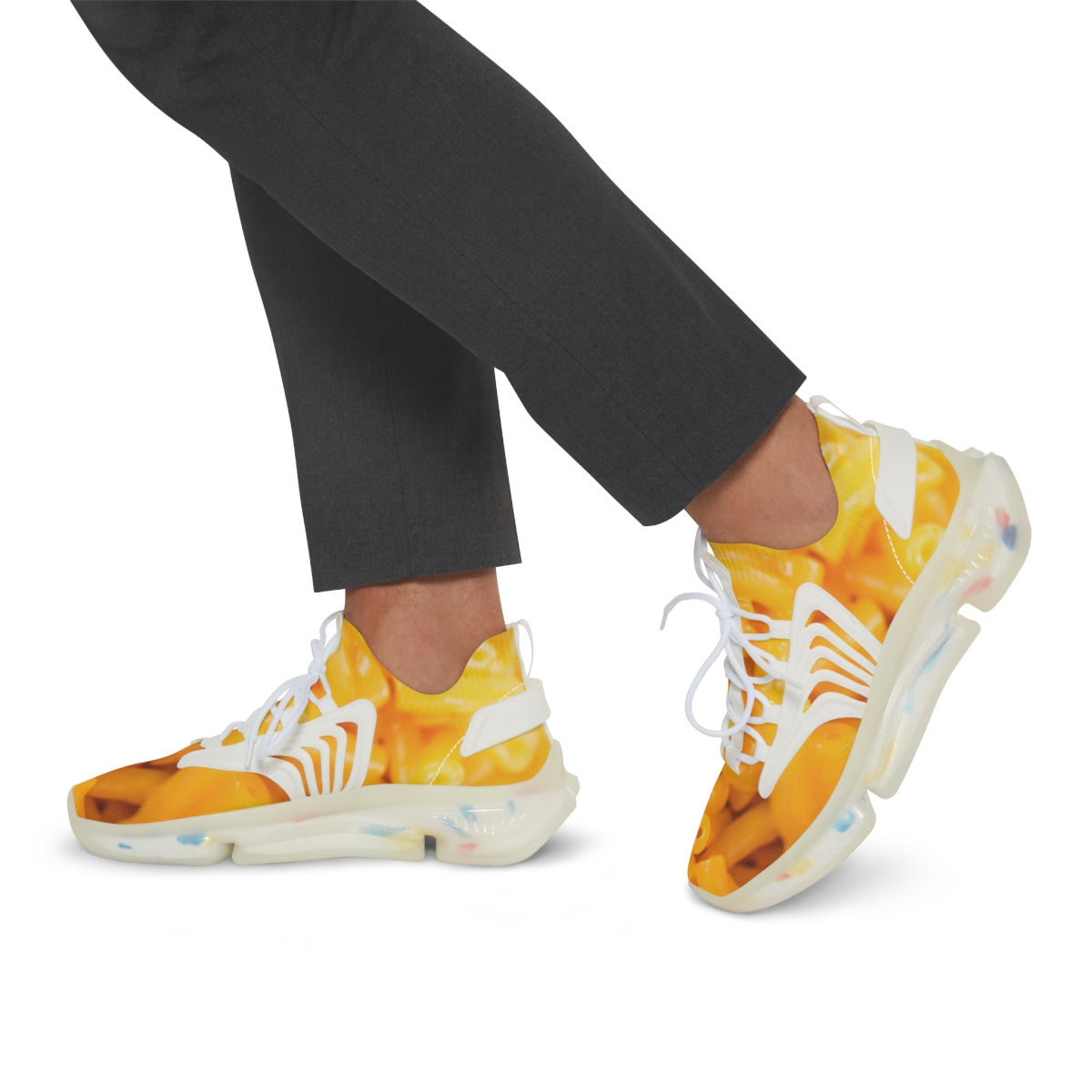 Macaroni and Cheese Men's Mesh Sports Sneakers