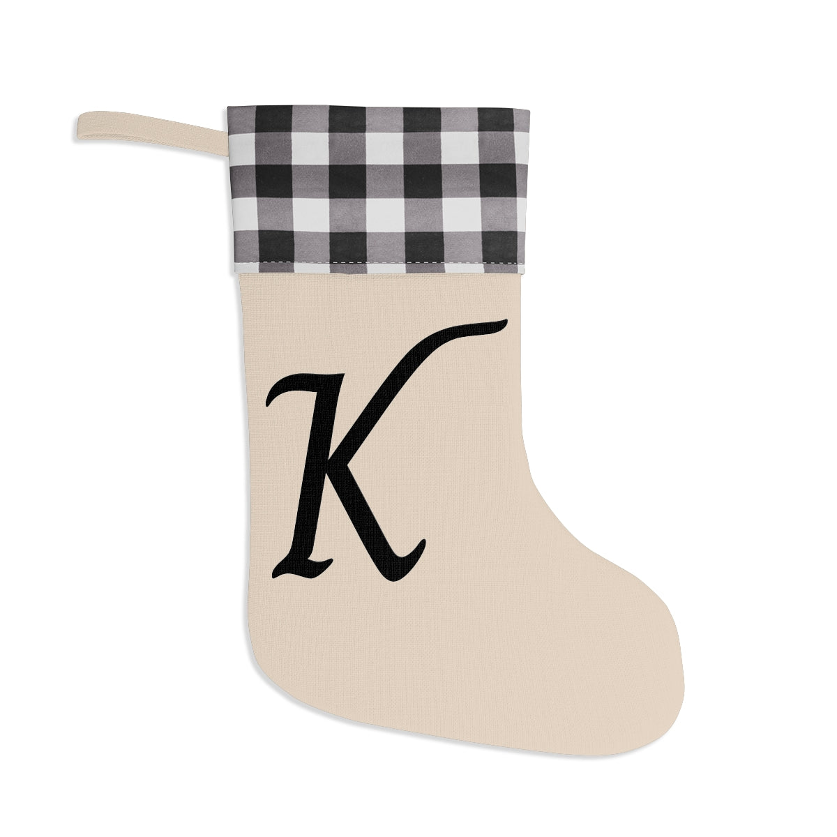 "K" Christmas Stocking