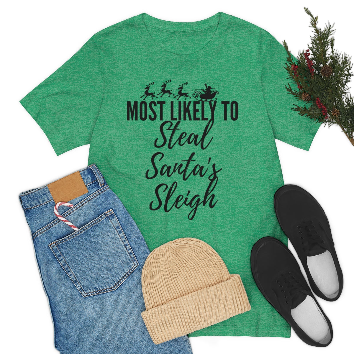 Stolen Sleigh Unisex Jersey Short Sleeve Tee