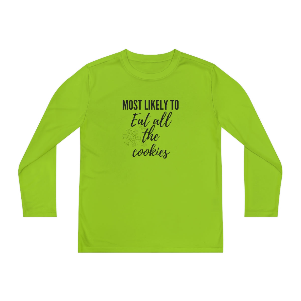 Eat the Cookies Youth Long Sleeve Competitor Tee