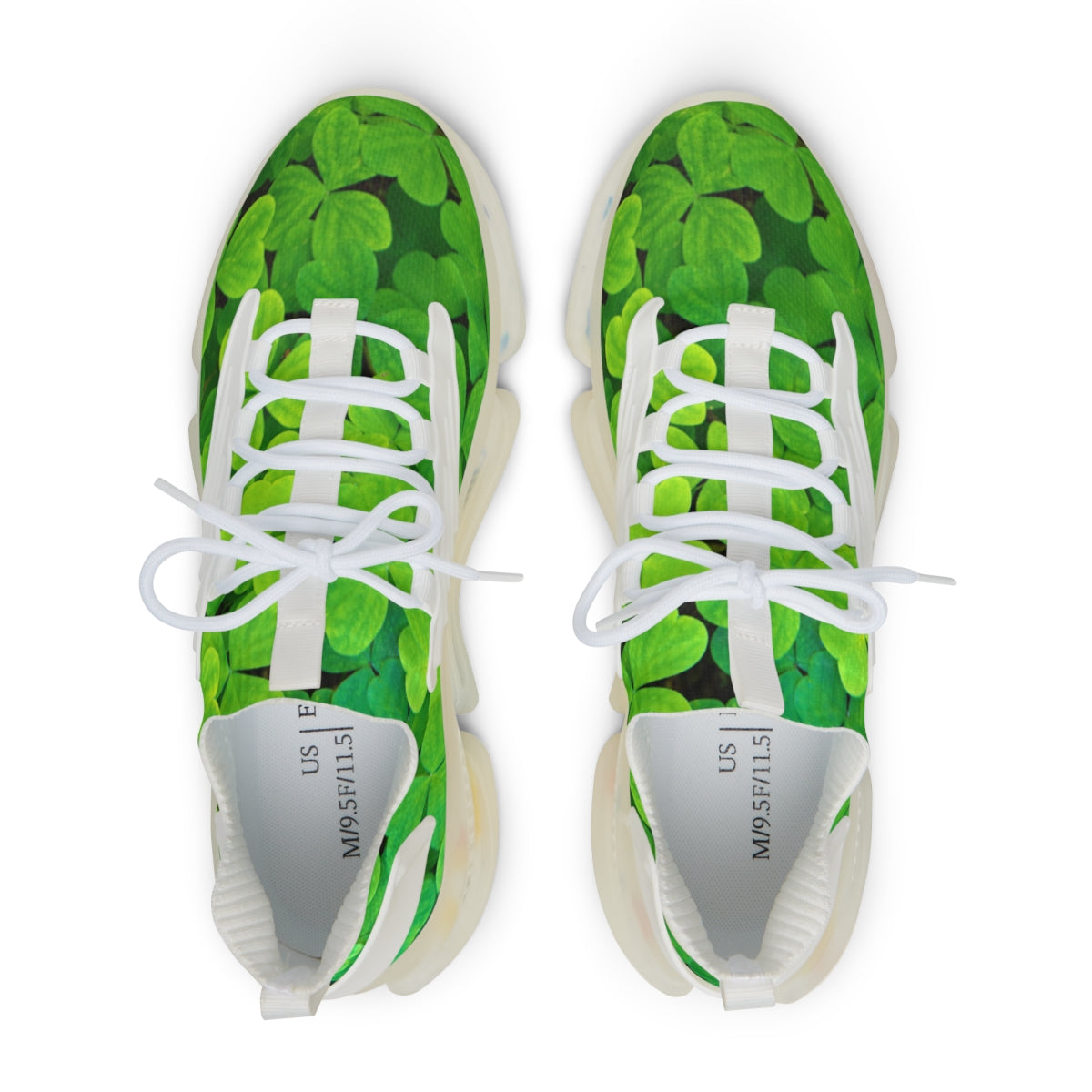 Lucky Clover Men's Mesh Sports Sneakers