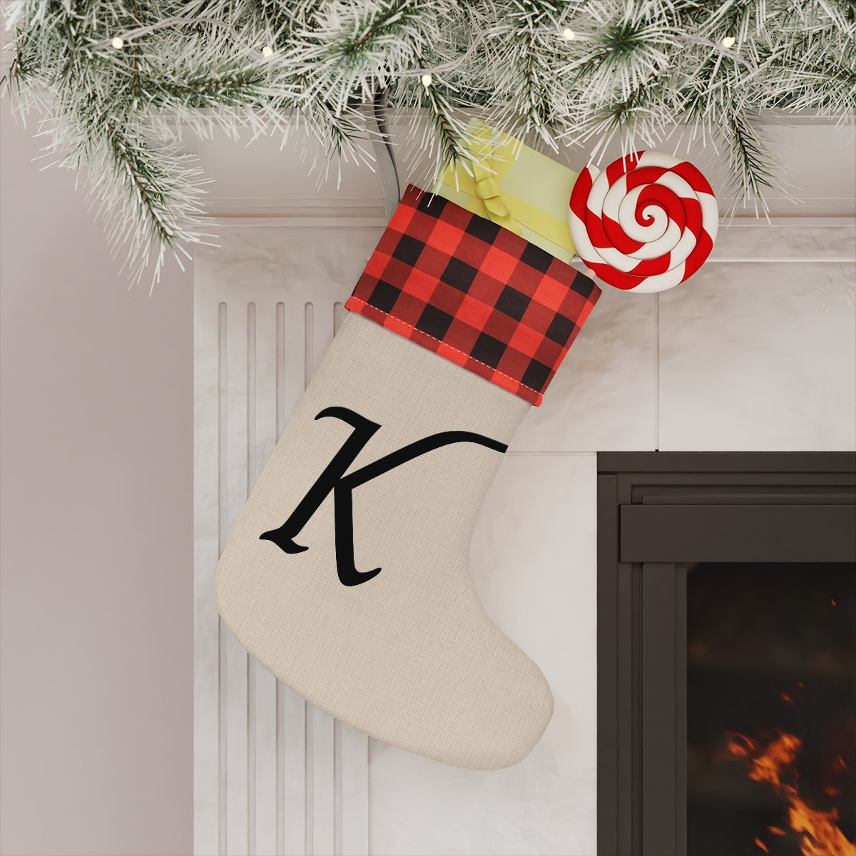 "K" Christmas Stocking