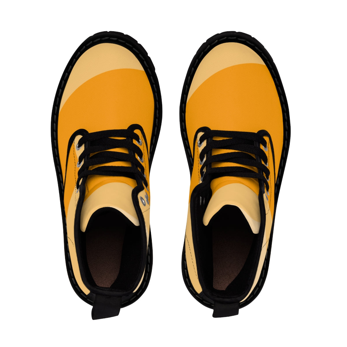 Orange Women's Canvas Boots