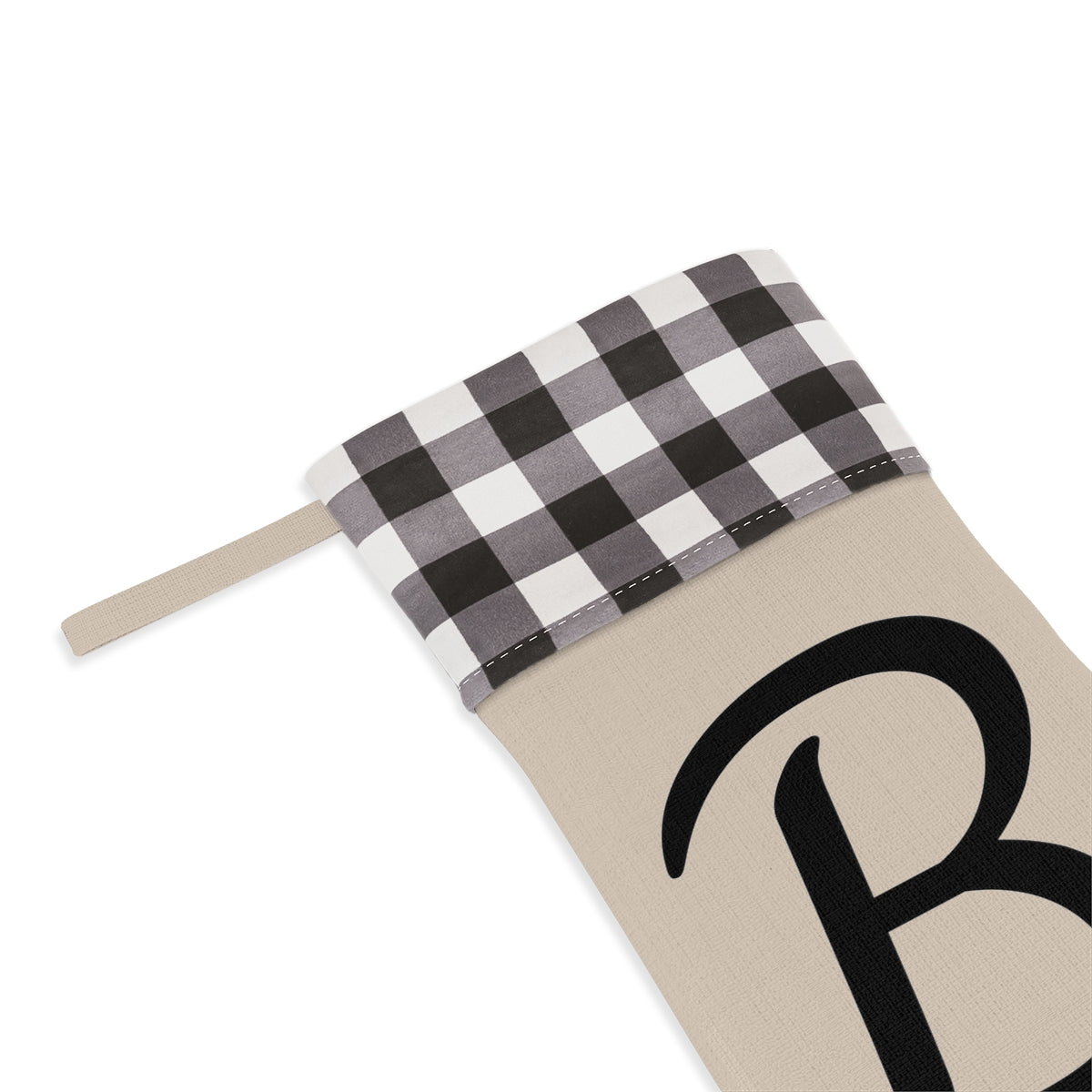 "B" Christmas Stocking