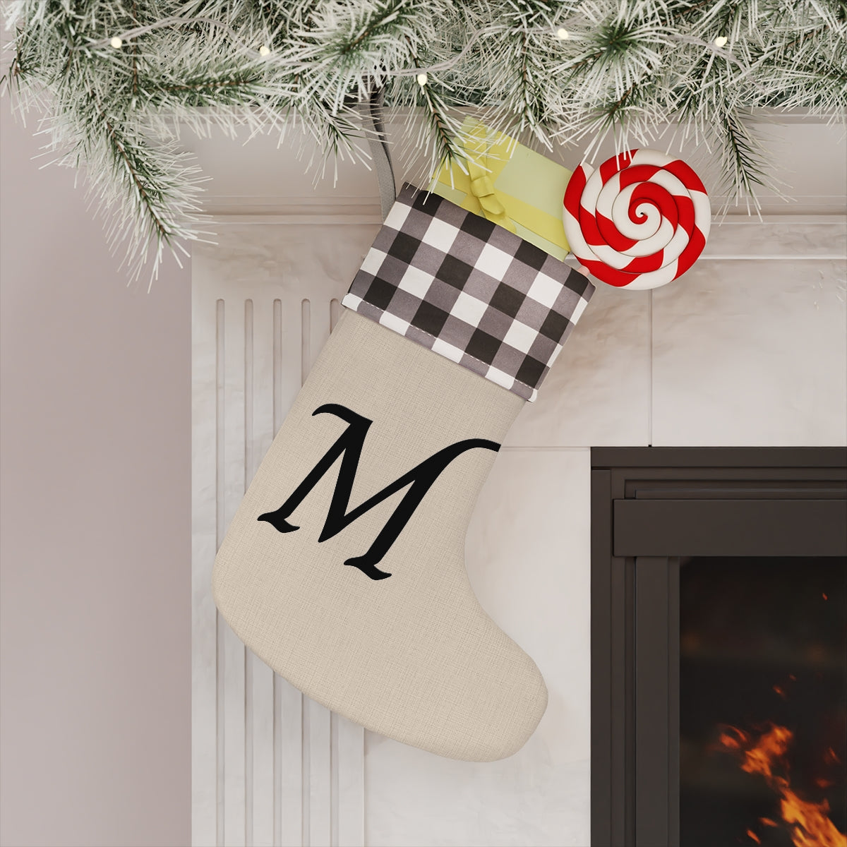 "M" Christmas Stocking
