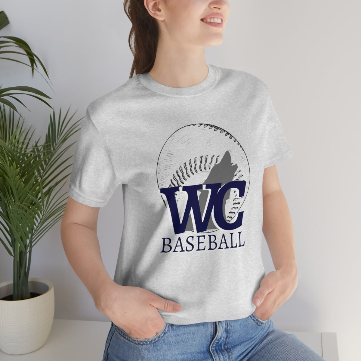 Baseball Wolves Unisex Jersey Short Sleeve Tee