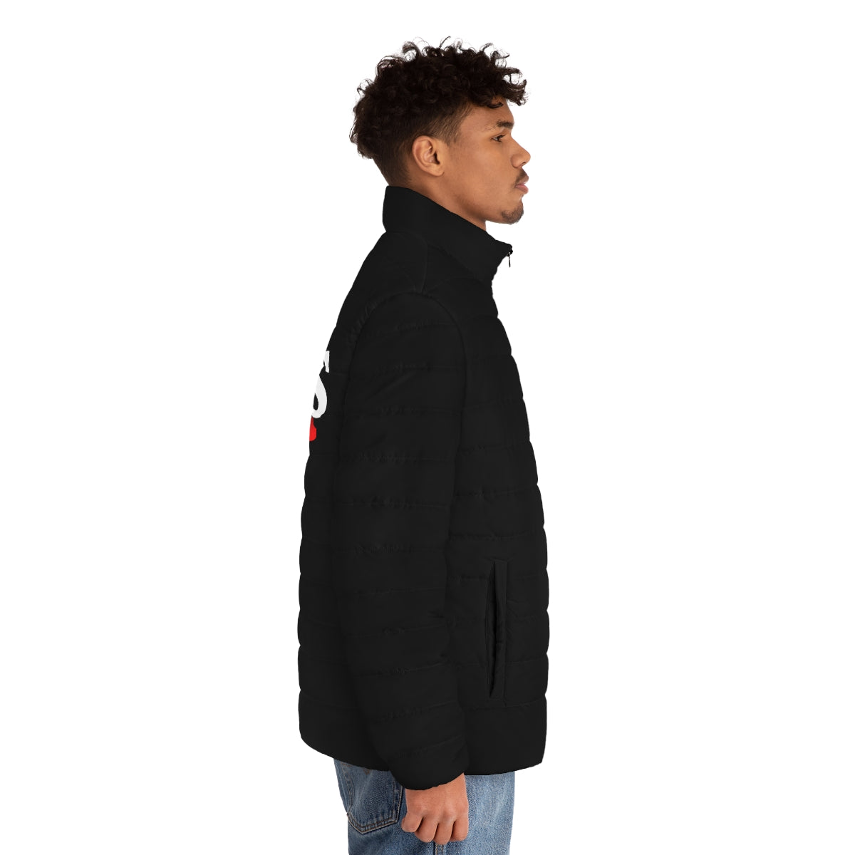 Lion's Men's Puffer Jacket (AOP)