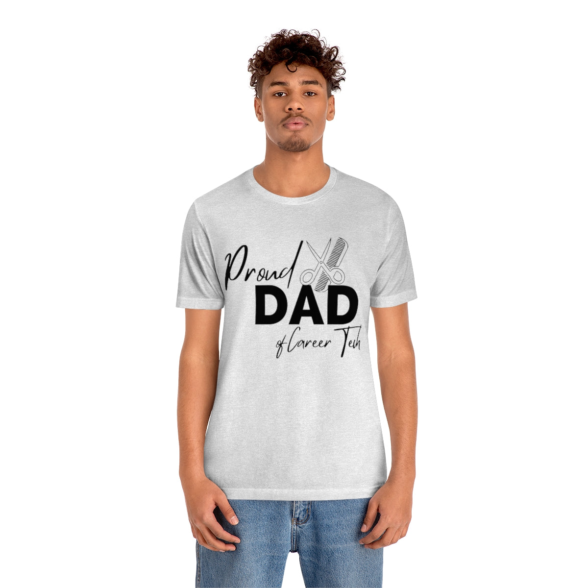 Proud Dad of Career Tech Student Jersey Short Sleeve Tee