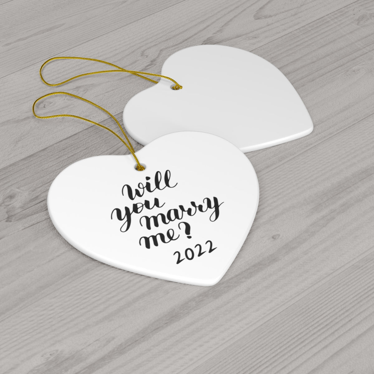 Will you marry me? Ceramic Ornament, 4 Shapes