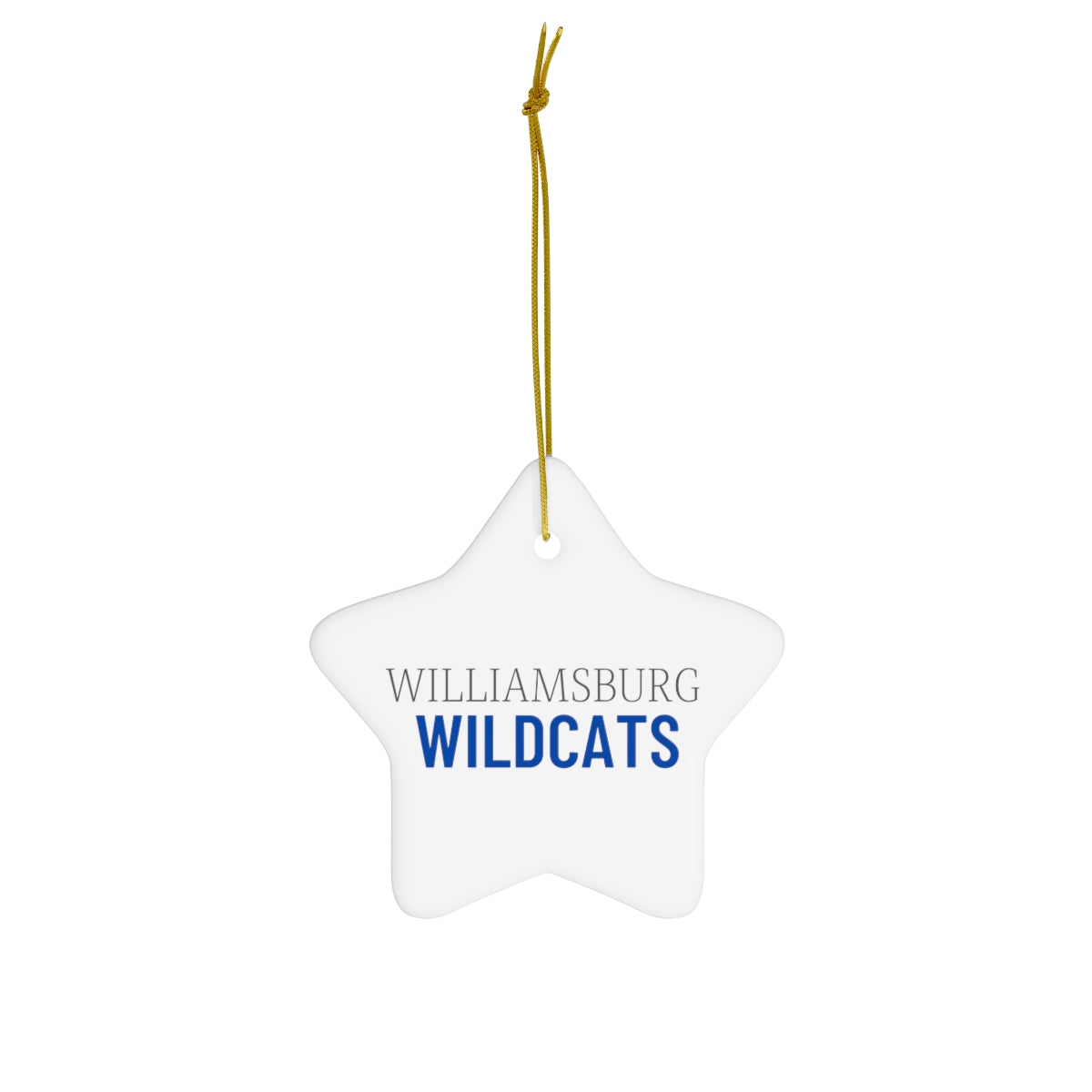 Wildcat Ceramic Ornament, 4 Shapes