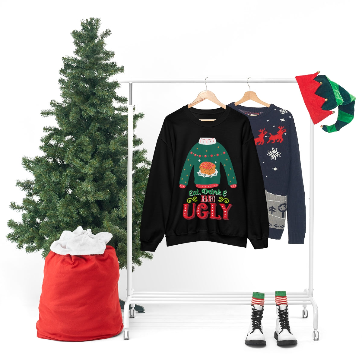 Ugly Christmas Sweater Heavy Blend™ Crewneck Sweatshirt