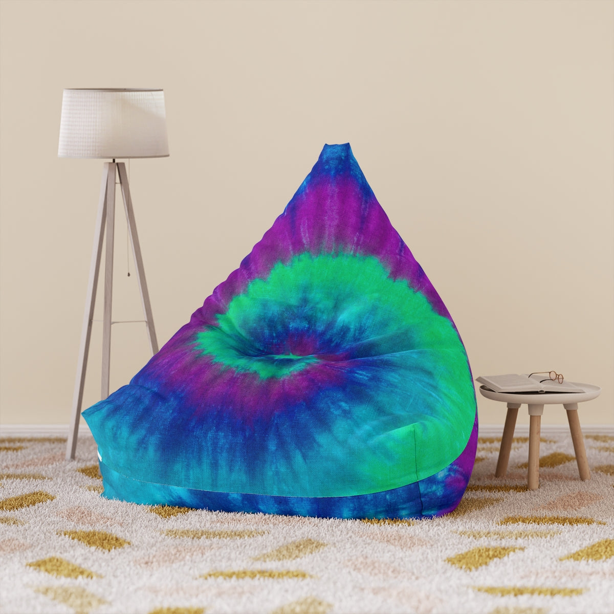 Tie Dye Bean Bag Chair Cover (Filling Sold Separately)