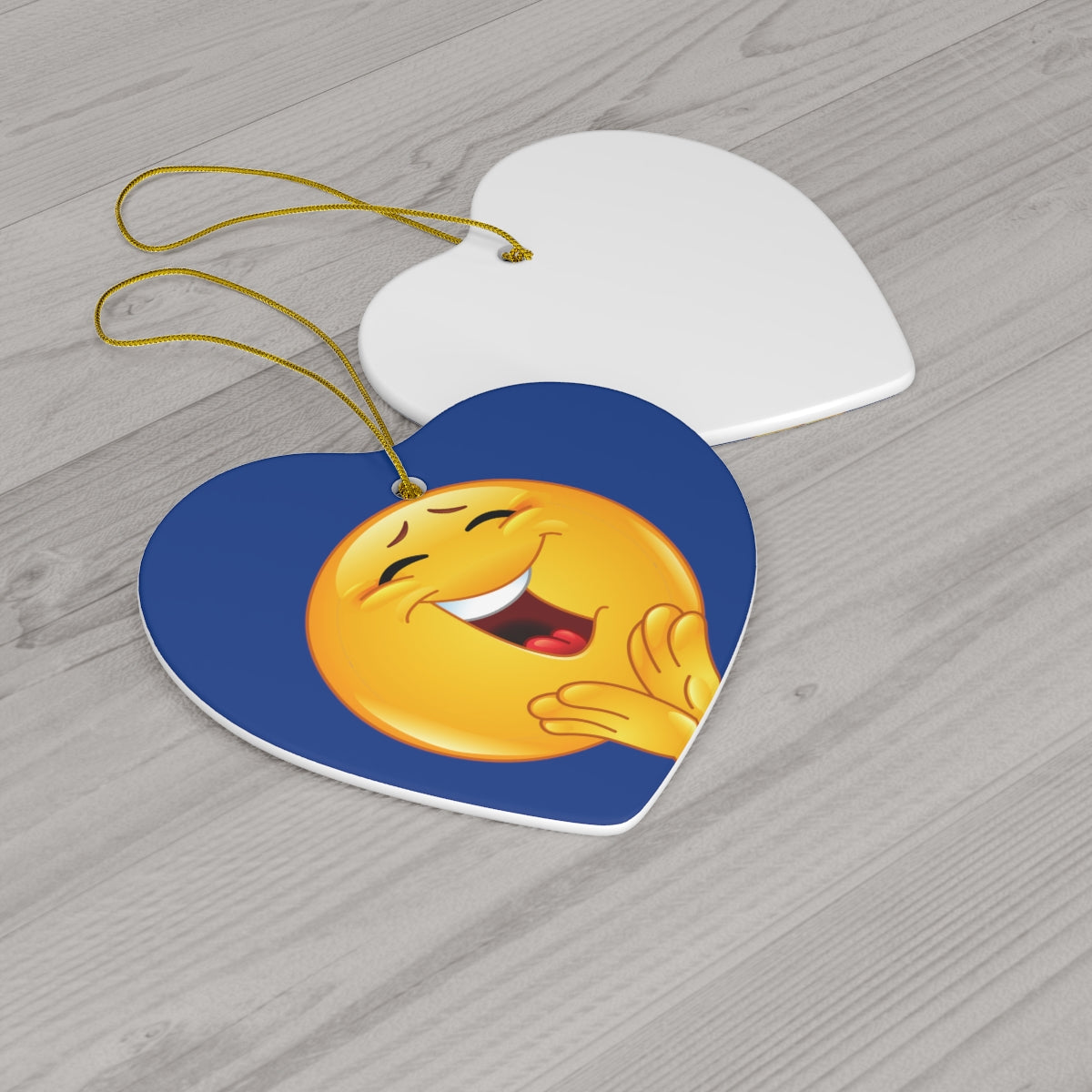 Emoji  Ceramic Ornament, 4 Shapes