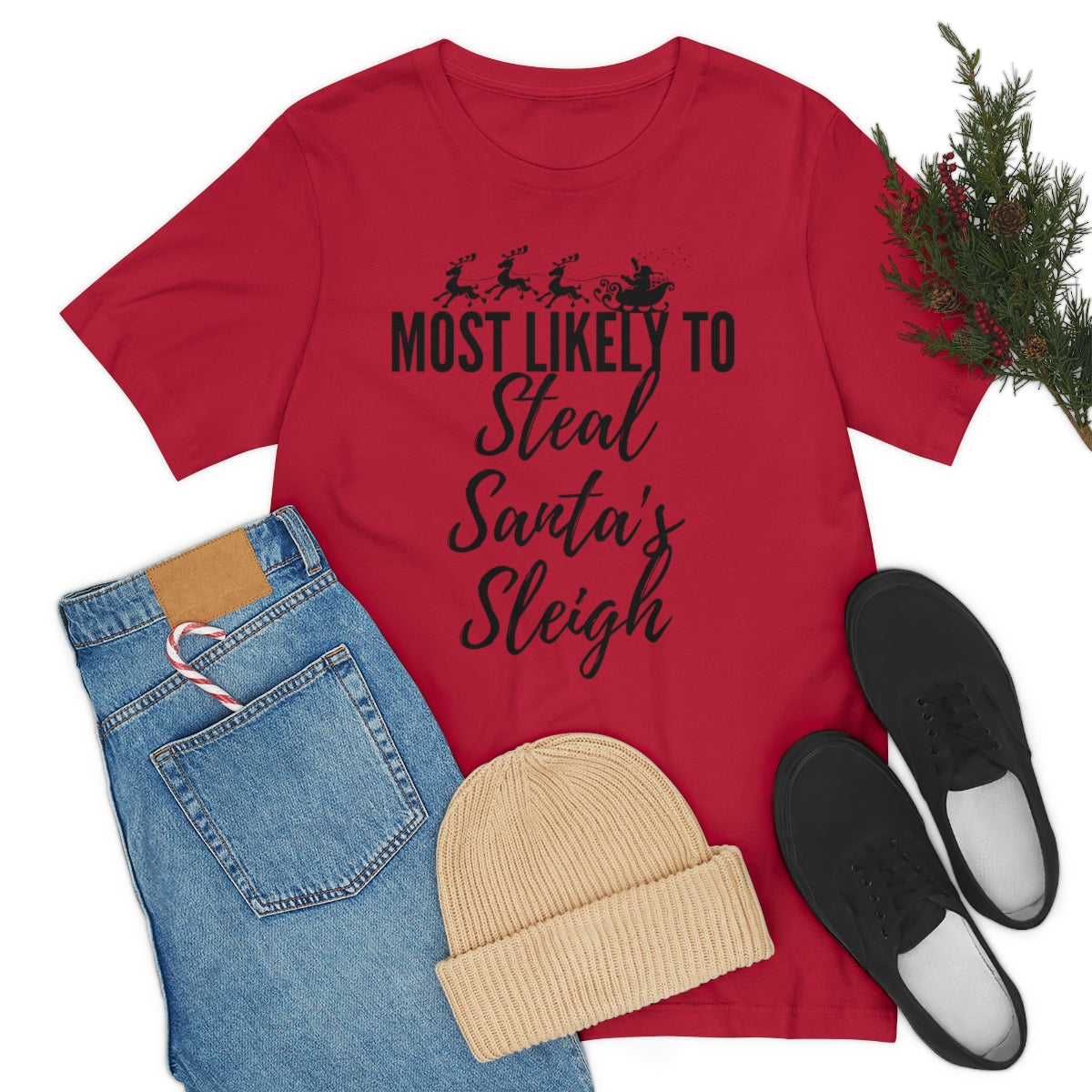 Stolen Sleigh  Unisex Jersey Short Sleeve Tee