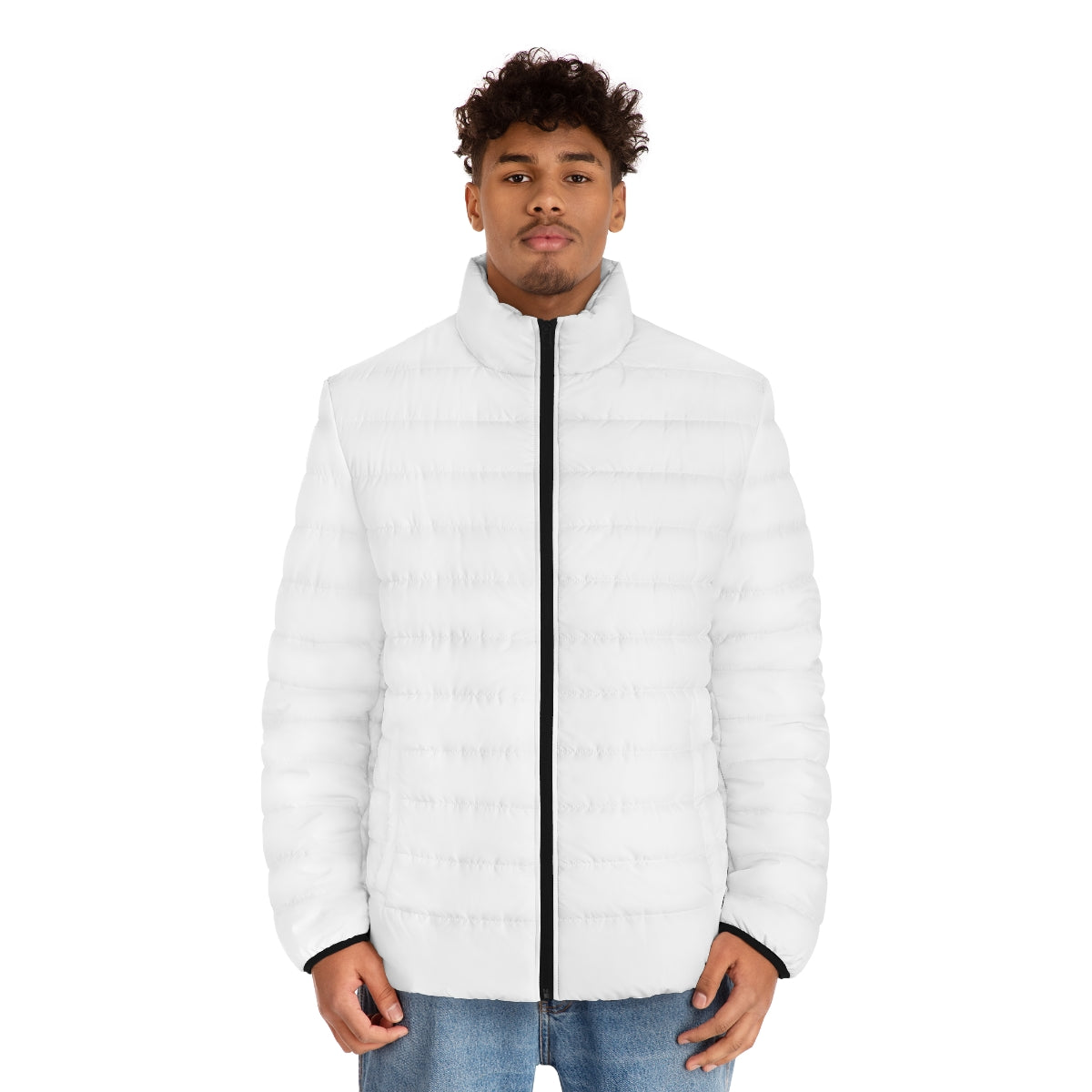 Tiger Men's Puffer Jacket (AOP)