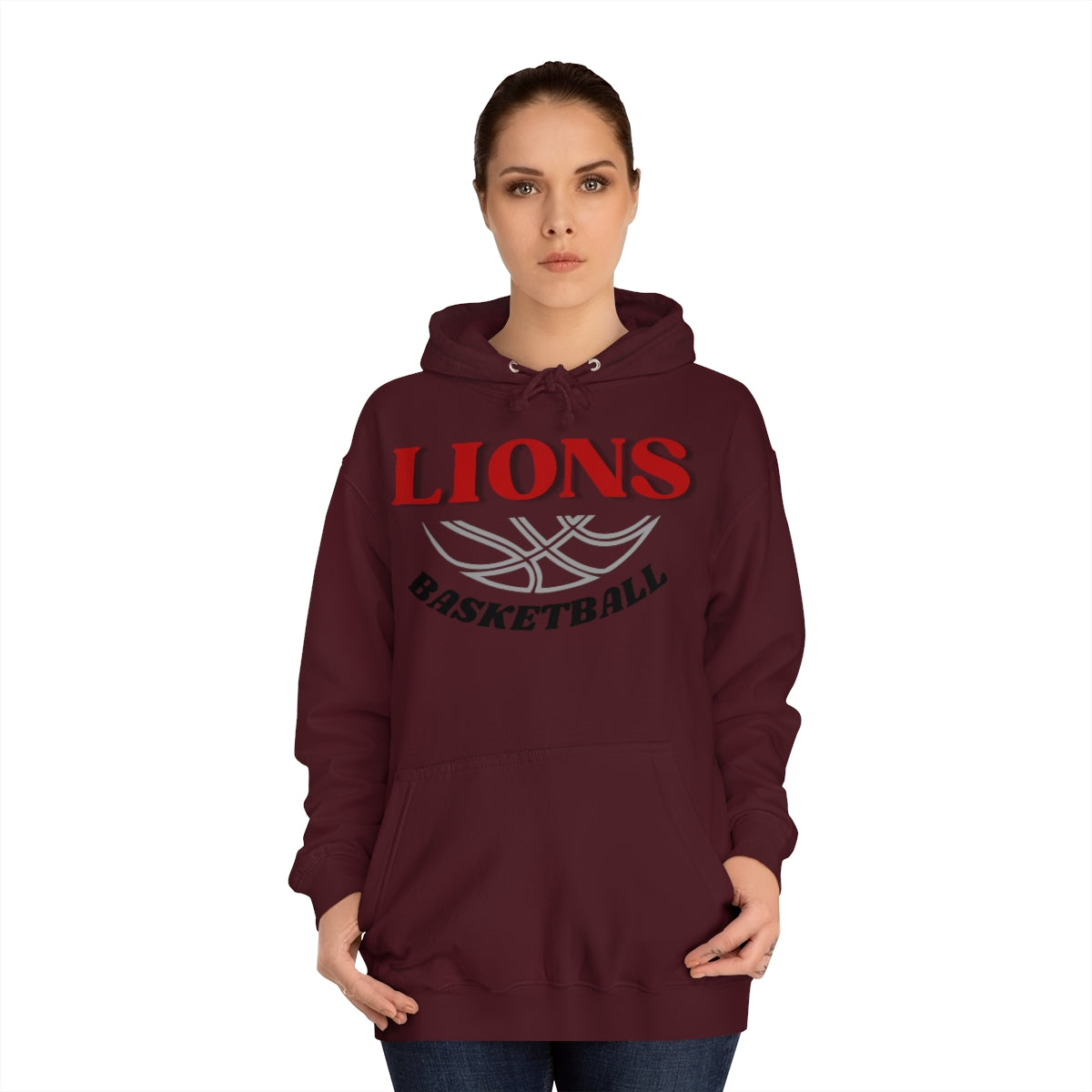 Lions Unisex College Basketball  Hoodie