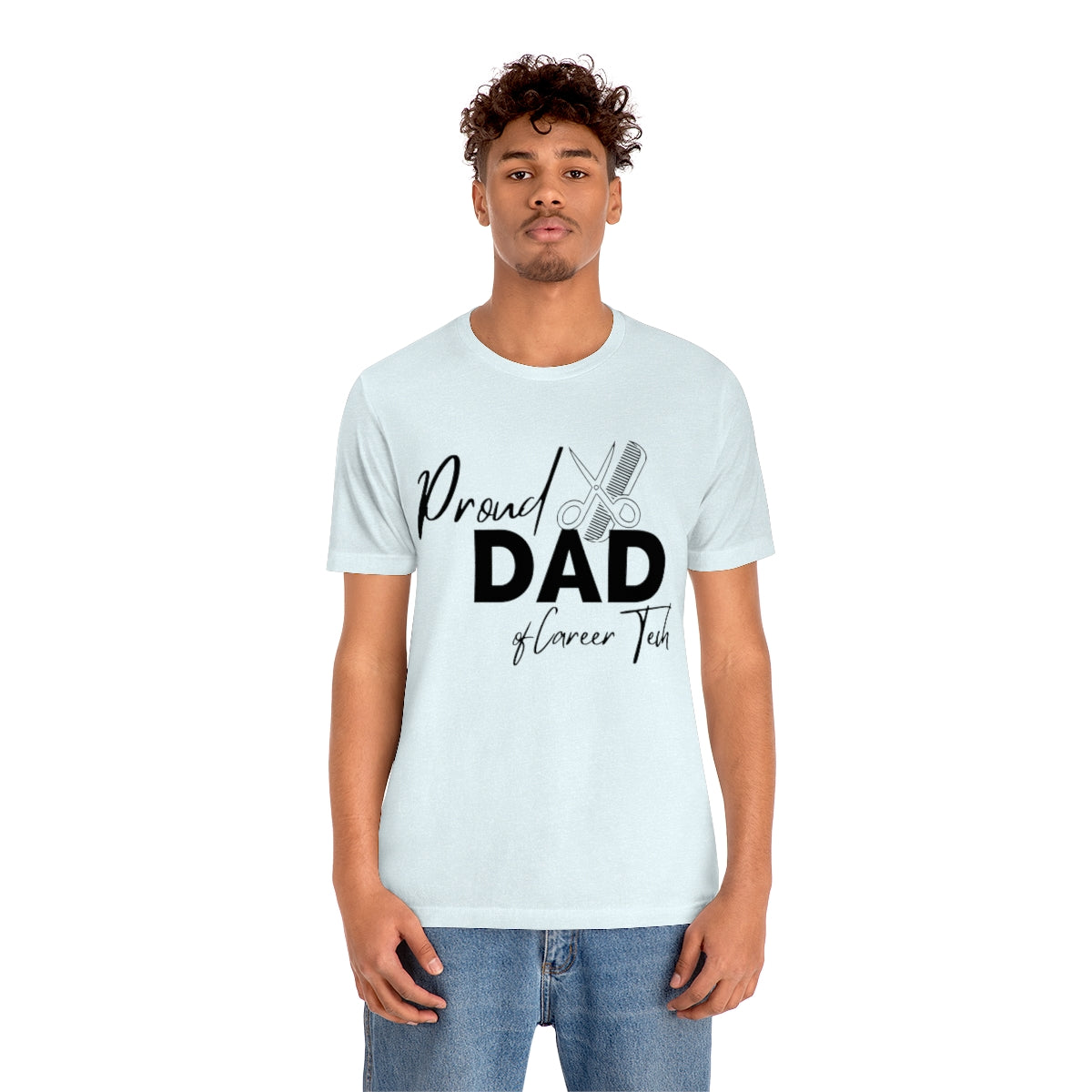 Proud Dad of Career Tech Student Jersey Short Sleeve Tee