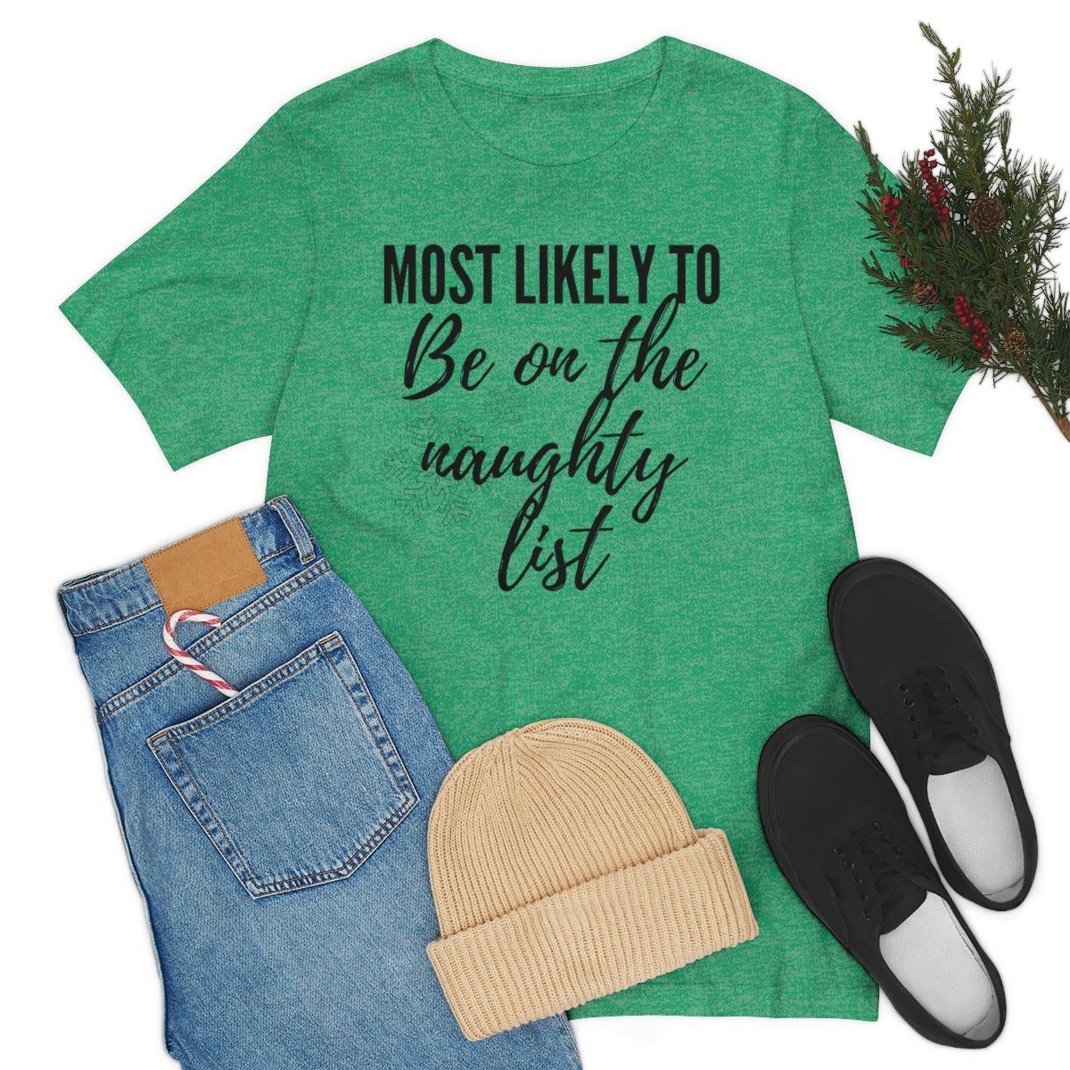 Naughty List Unisex Jersey Short Sleeve Tee