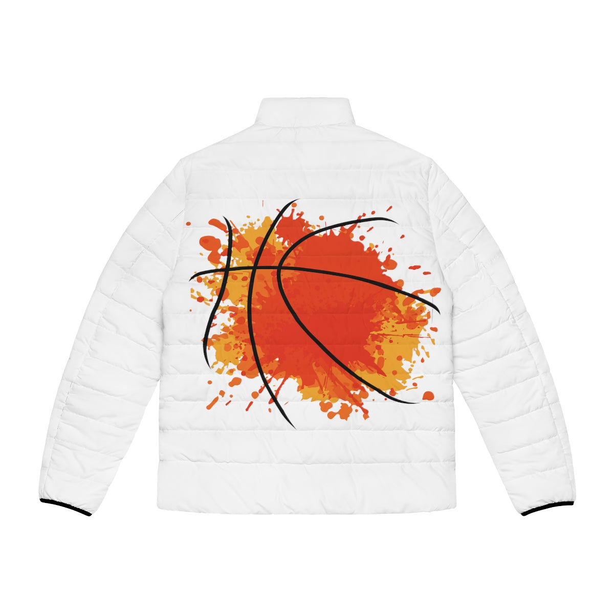 Basketball Spatter Puffer Jacket (AOP)