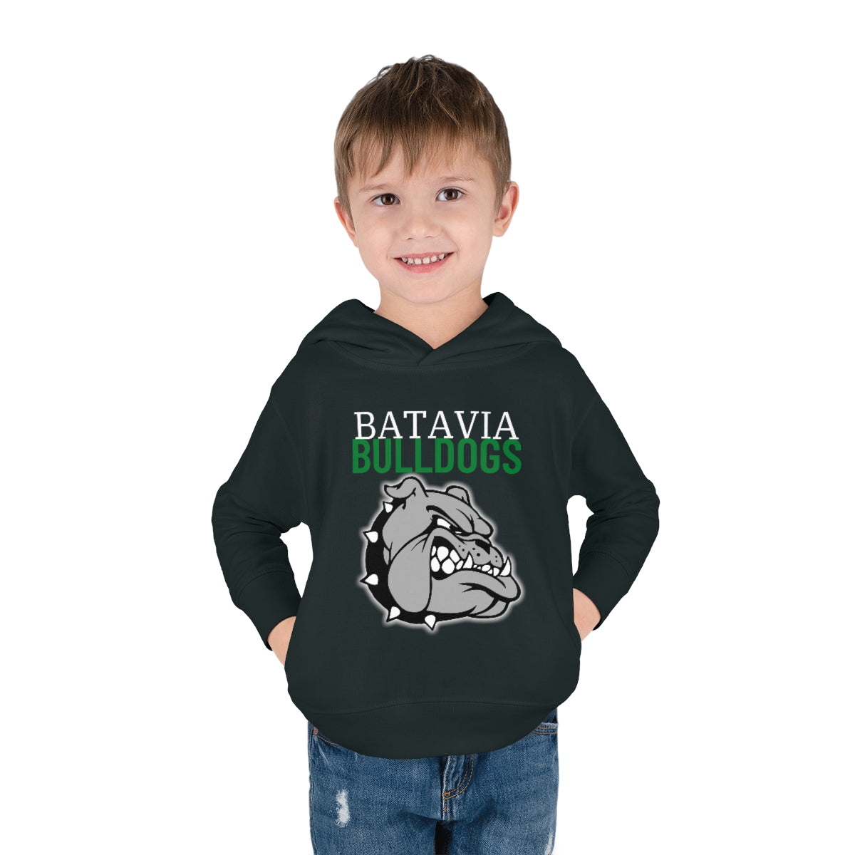 Bulldogs Toddler Pullover Fleece Hoodie