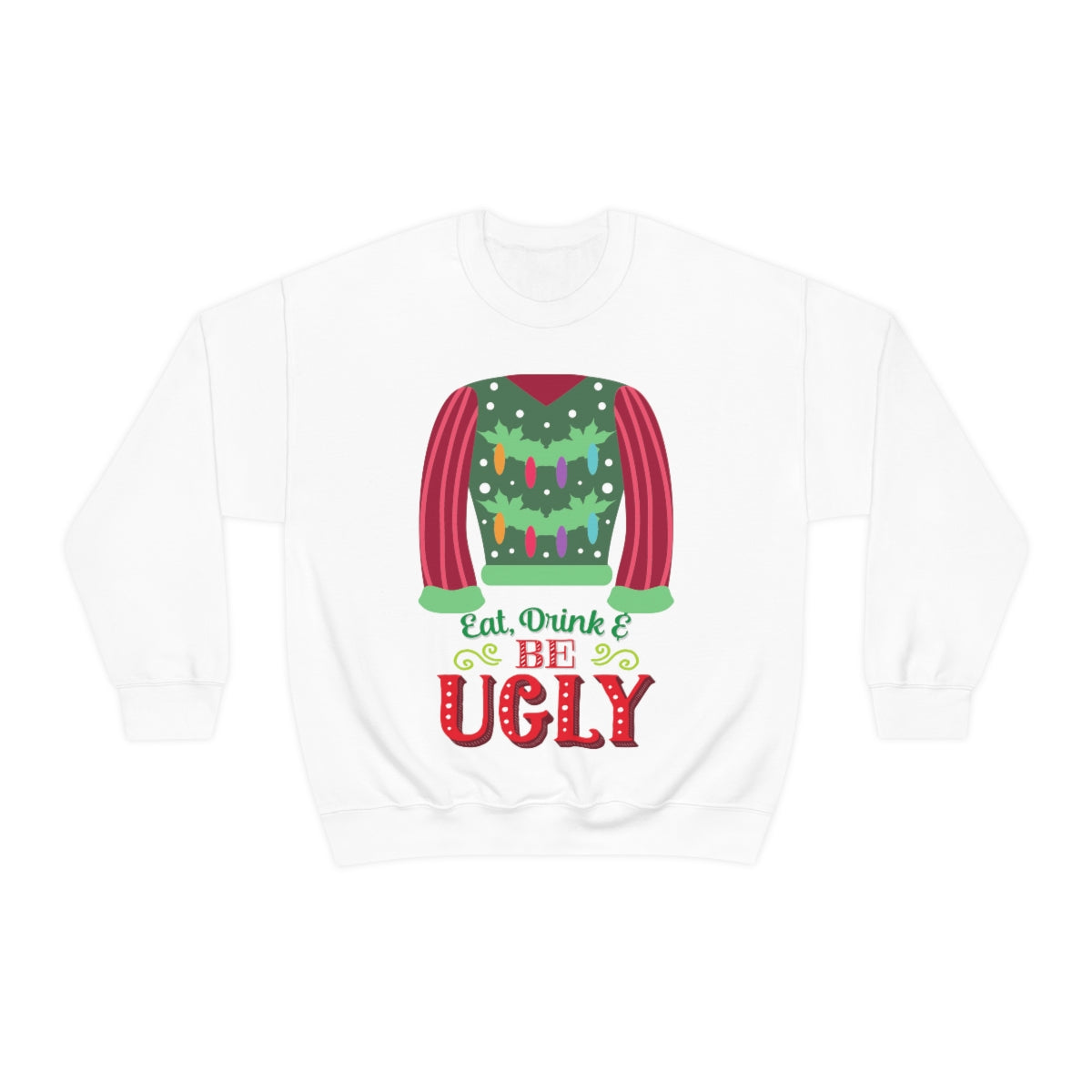 Ugly Christmas Sweater Heavy Blend™ Crewneck Sweatshirt