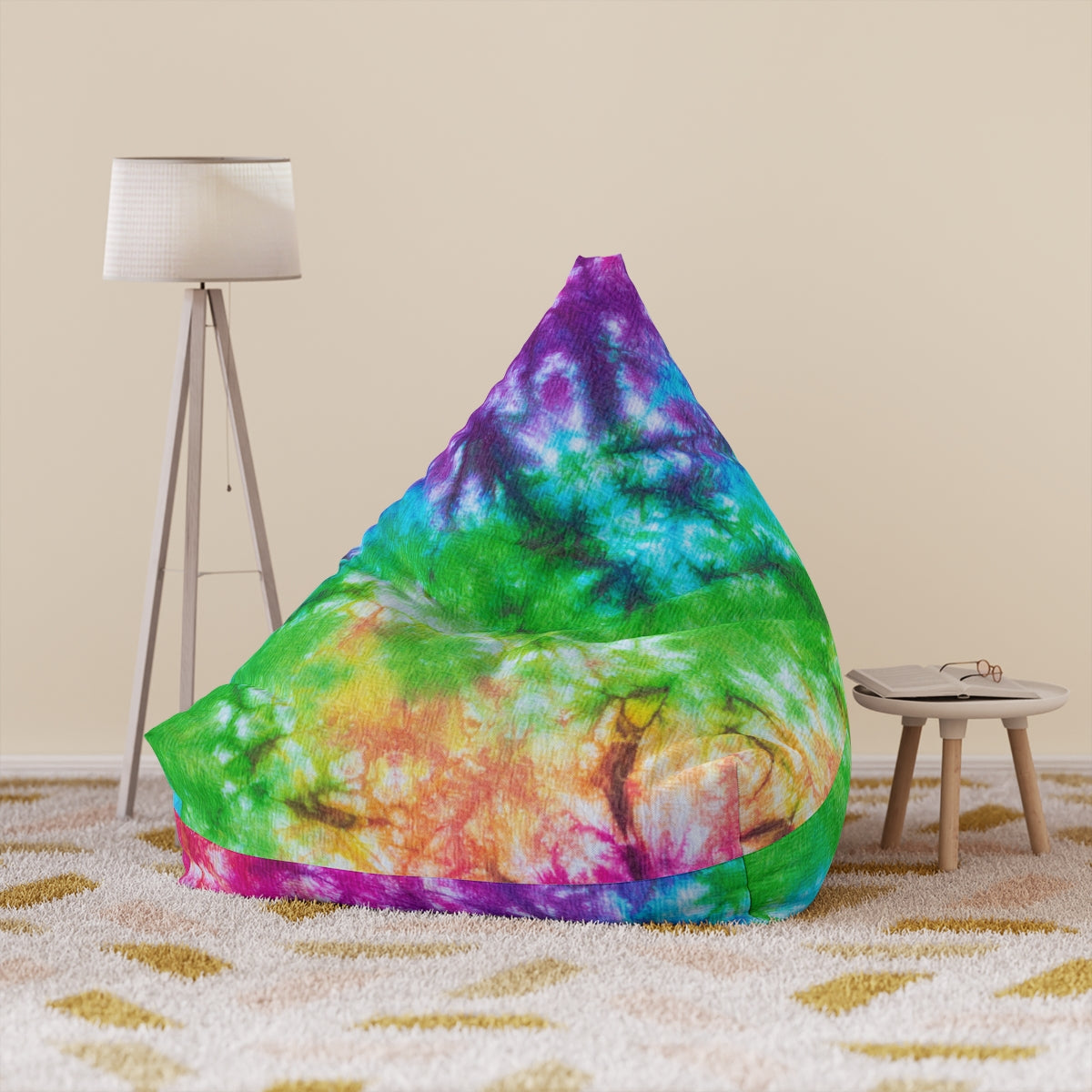 Tie Dye Bean Bag Chair Cover (Filling Sold Separately)