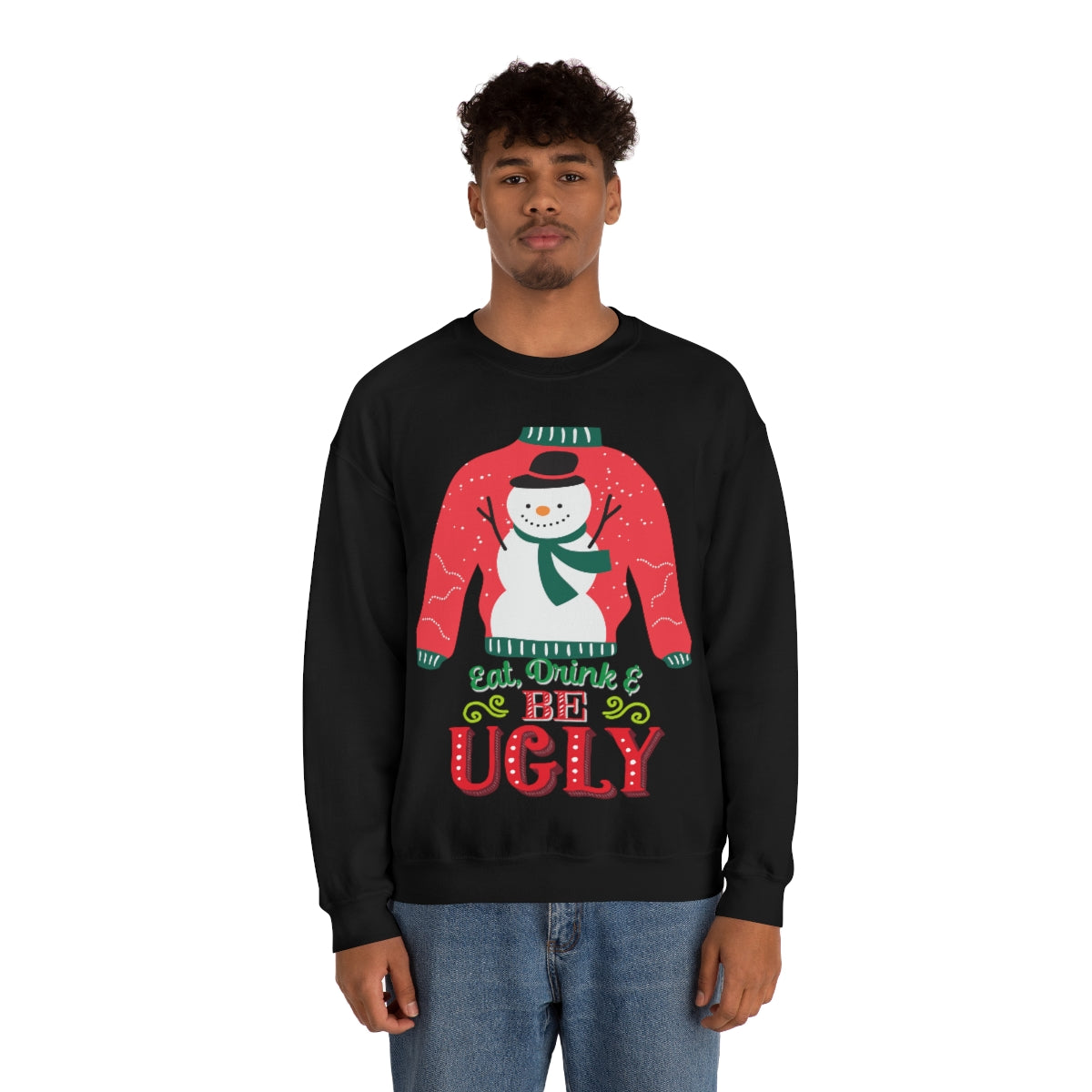 Ugly Christmas Sweater Unisex Heavy Blend™ Crewneck Sweatshirt