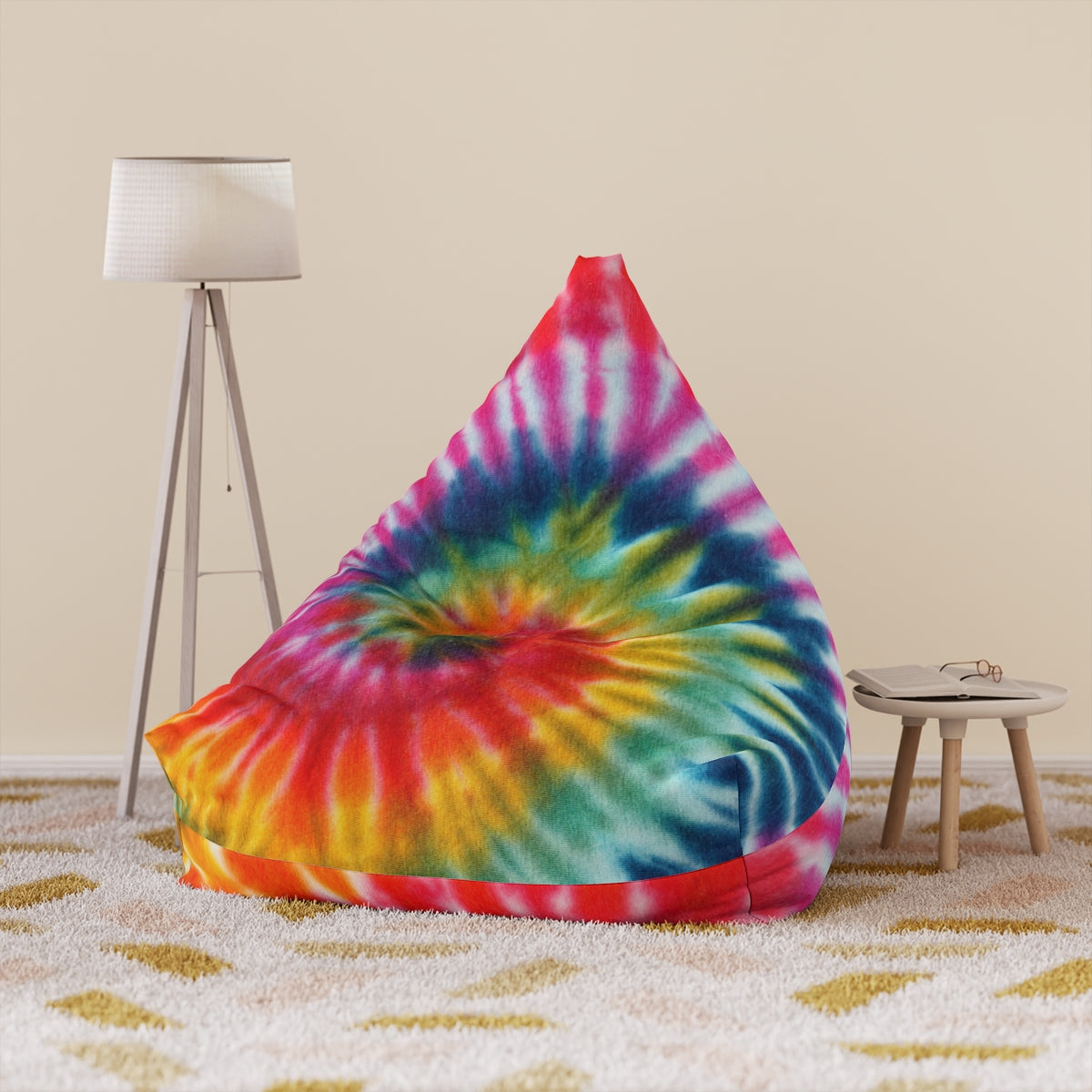 Tie Dye Bean Bag Chair Cover (Filling Sold Separately)