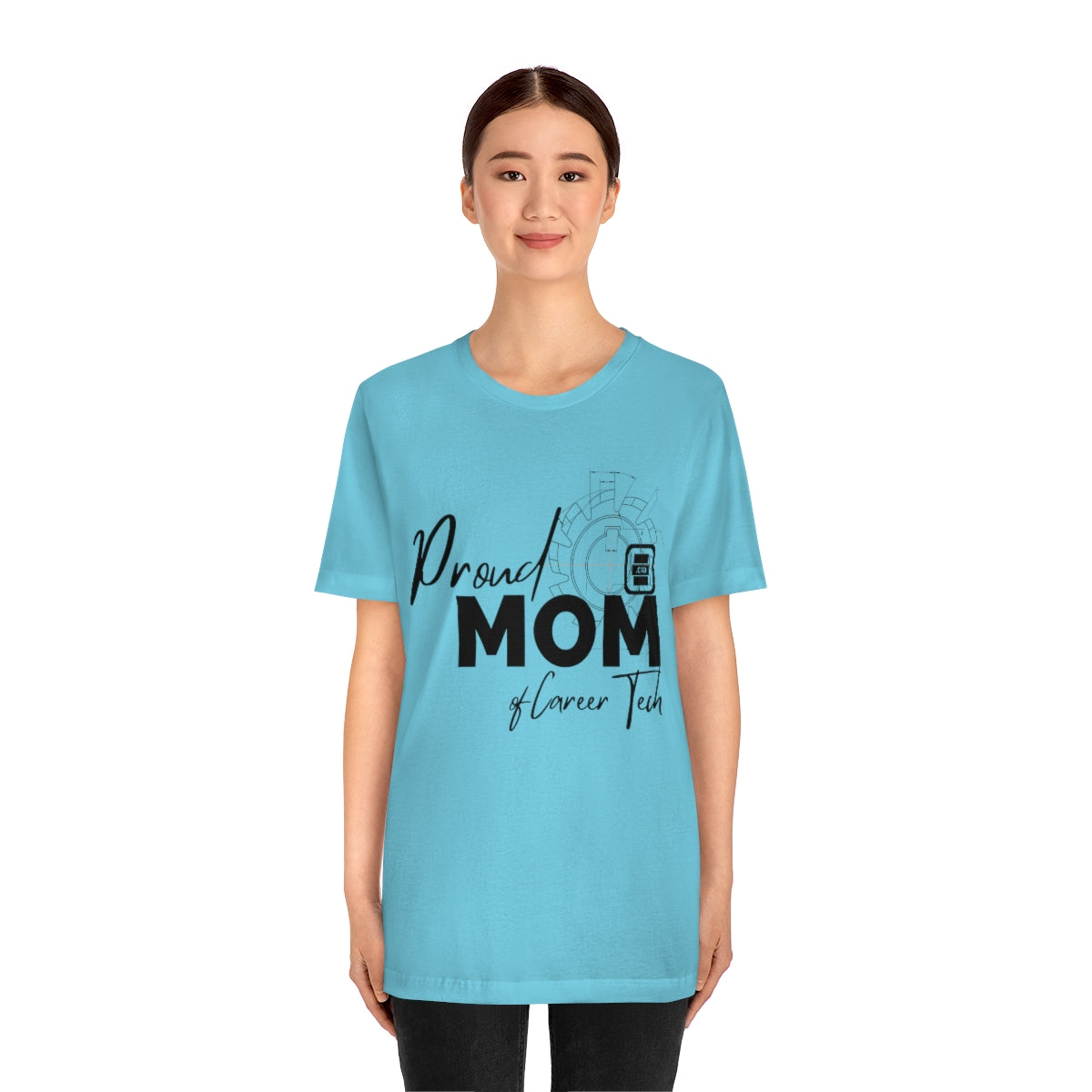 Proud Mom of Career Tech Student Jersey Short Sleeve Tee