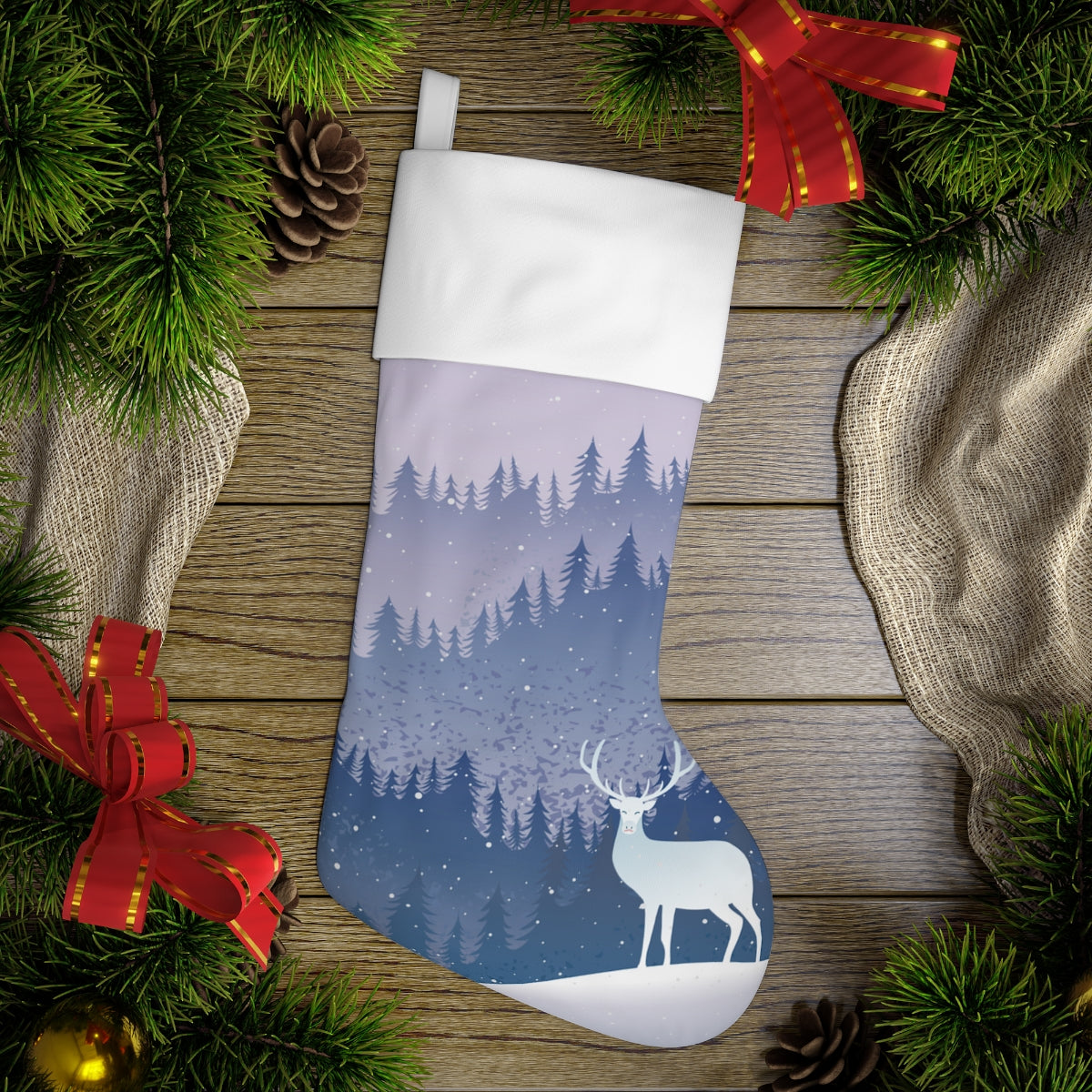 Deer Holiday Stocking