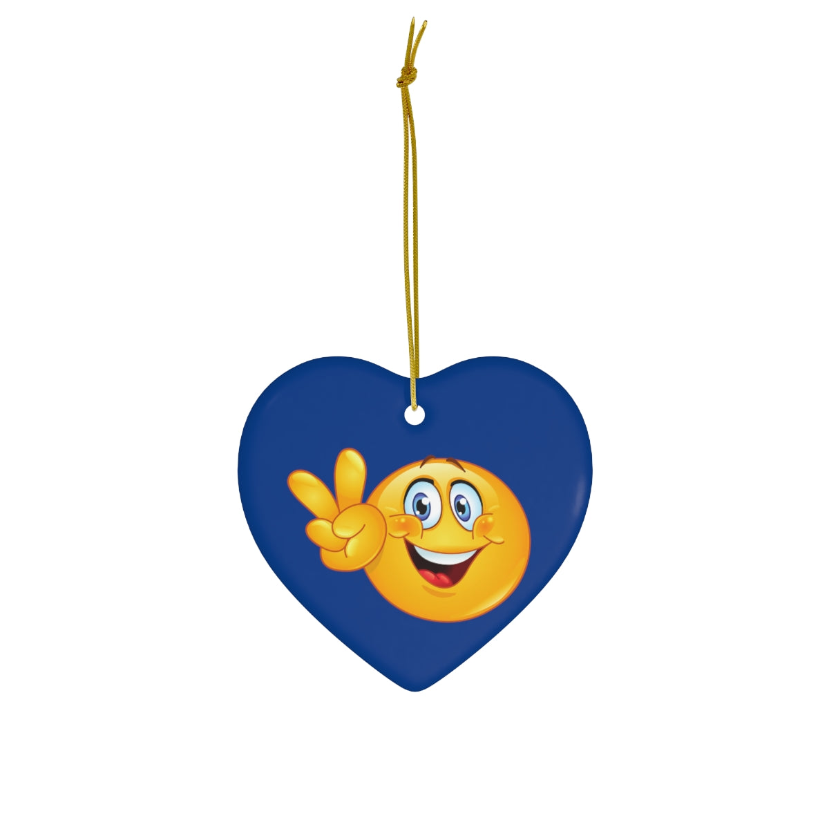 Emoji Ceramic Ornament, 4 Shapes