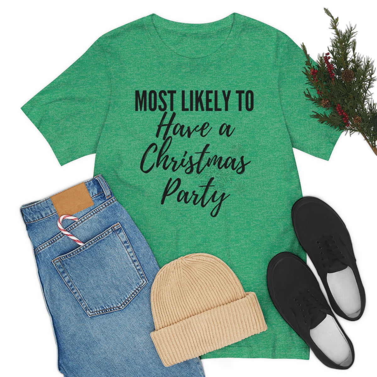 Christmas Party Unisex Jersey Short Sleeve Tee