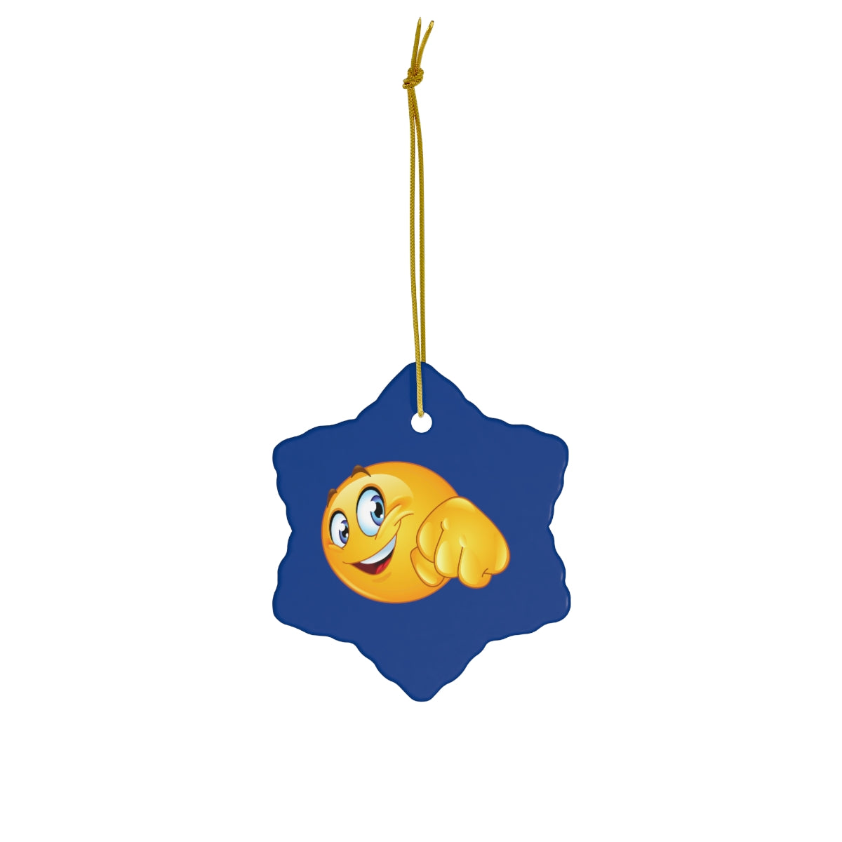 Emoji Ceramic Ornament, 4 Shapes