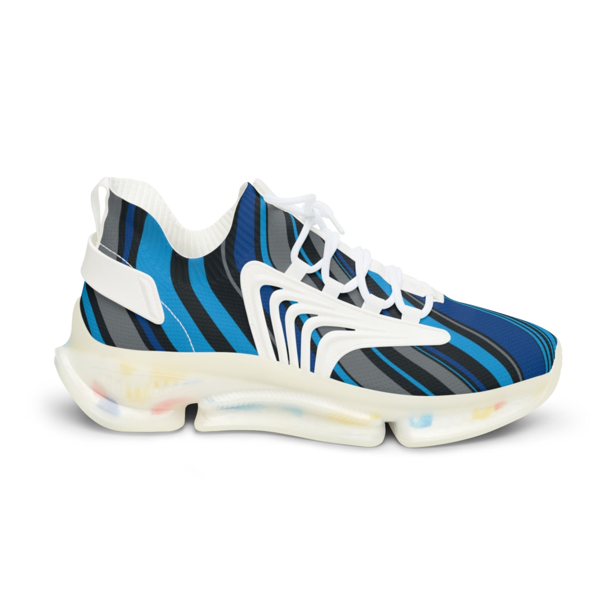 Blue Stripes Men's Mesh Sports Sneakers