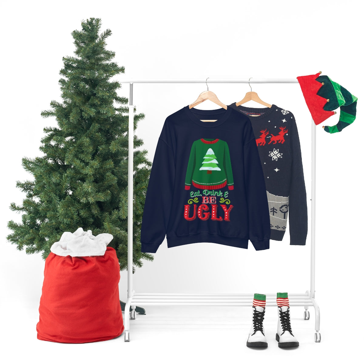 Ugly Christmas Sweater Heavy Blend™ Crewneck Sweatshirt