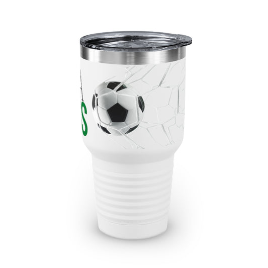 Bulldog Soccer Ringneck Tumbler, 30oz