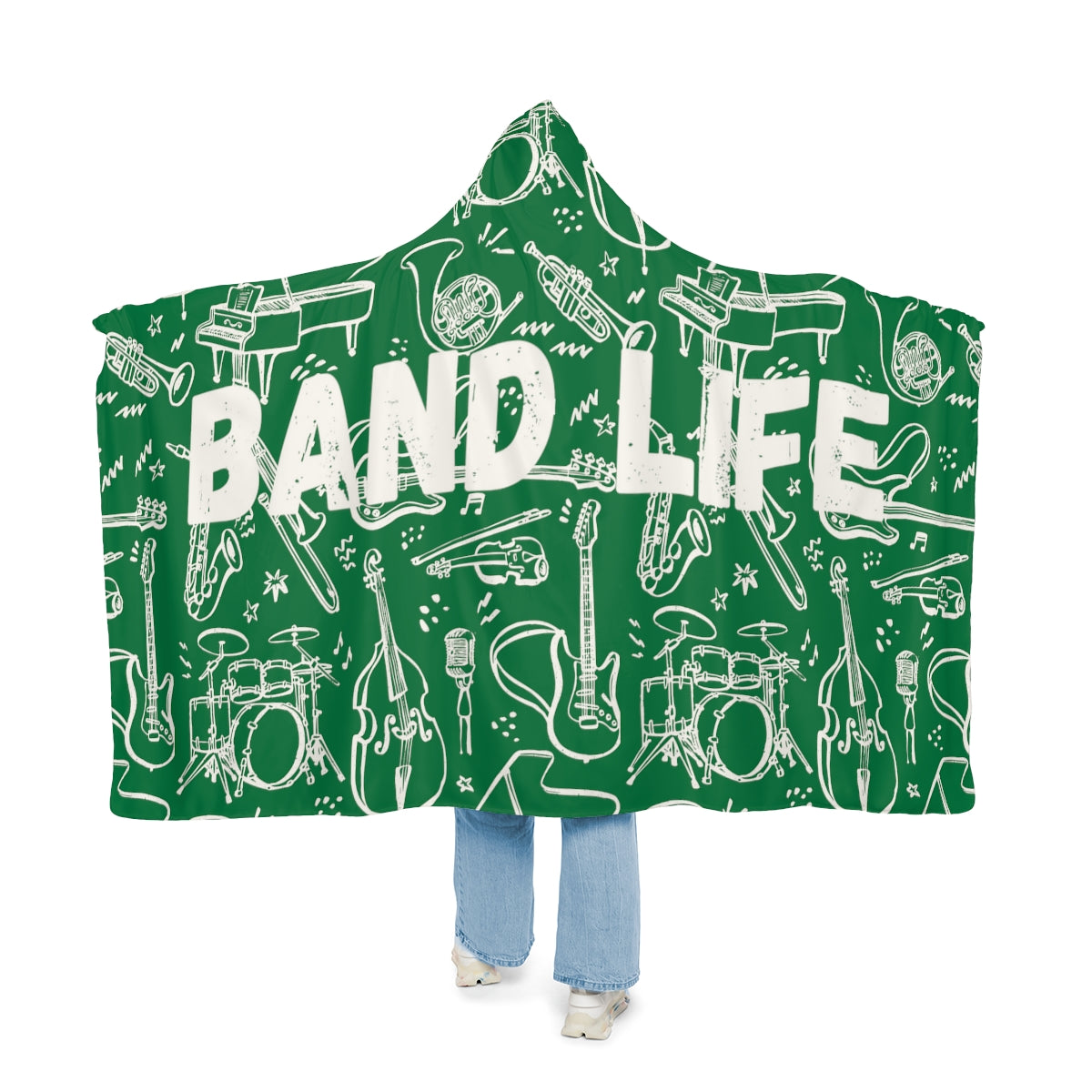 Green Band Snuggle Blanket