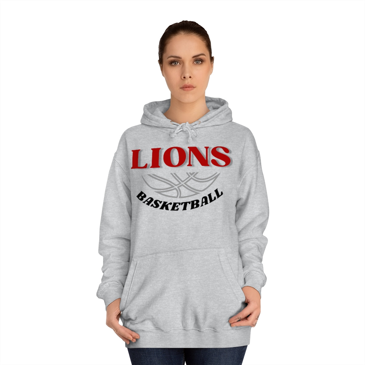 Lions Unisex College Basketball  Hoodie