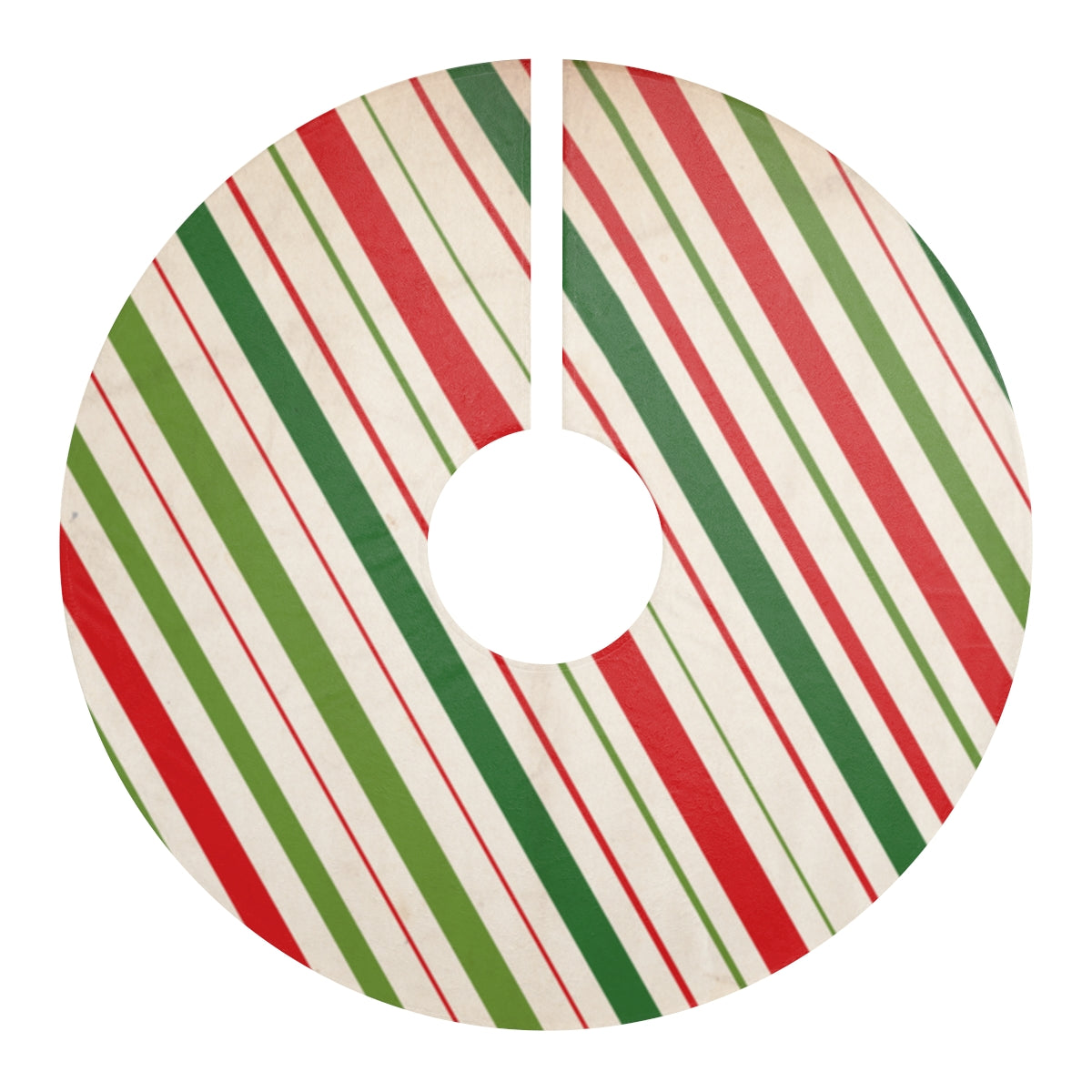 Wrapping Paper Stripped Christmas Tree Skirts