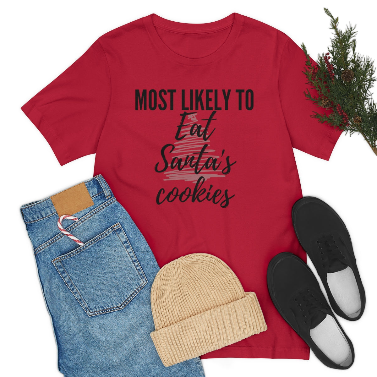 Santa's Cookies Unisex Jersey Short Sleeve Tee