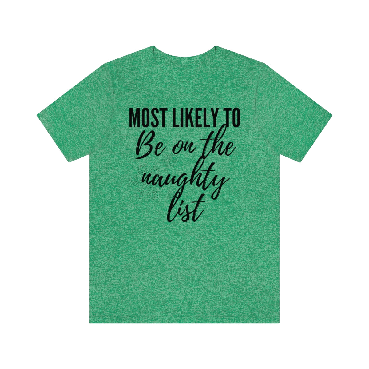 Naughty List Unisex Jersey Short Sleeve Tee