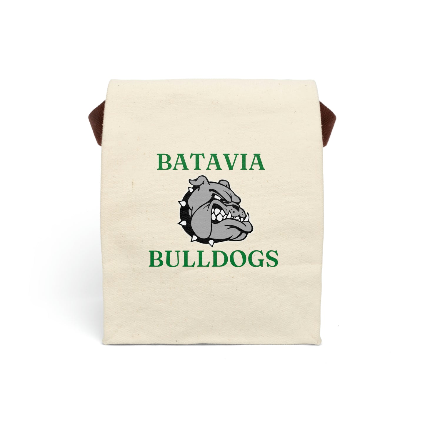 Bulldogs Canvas Lunch Bag With Strap