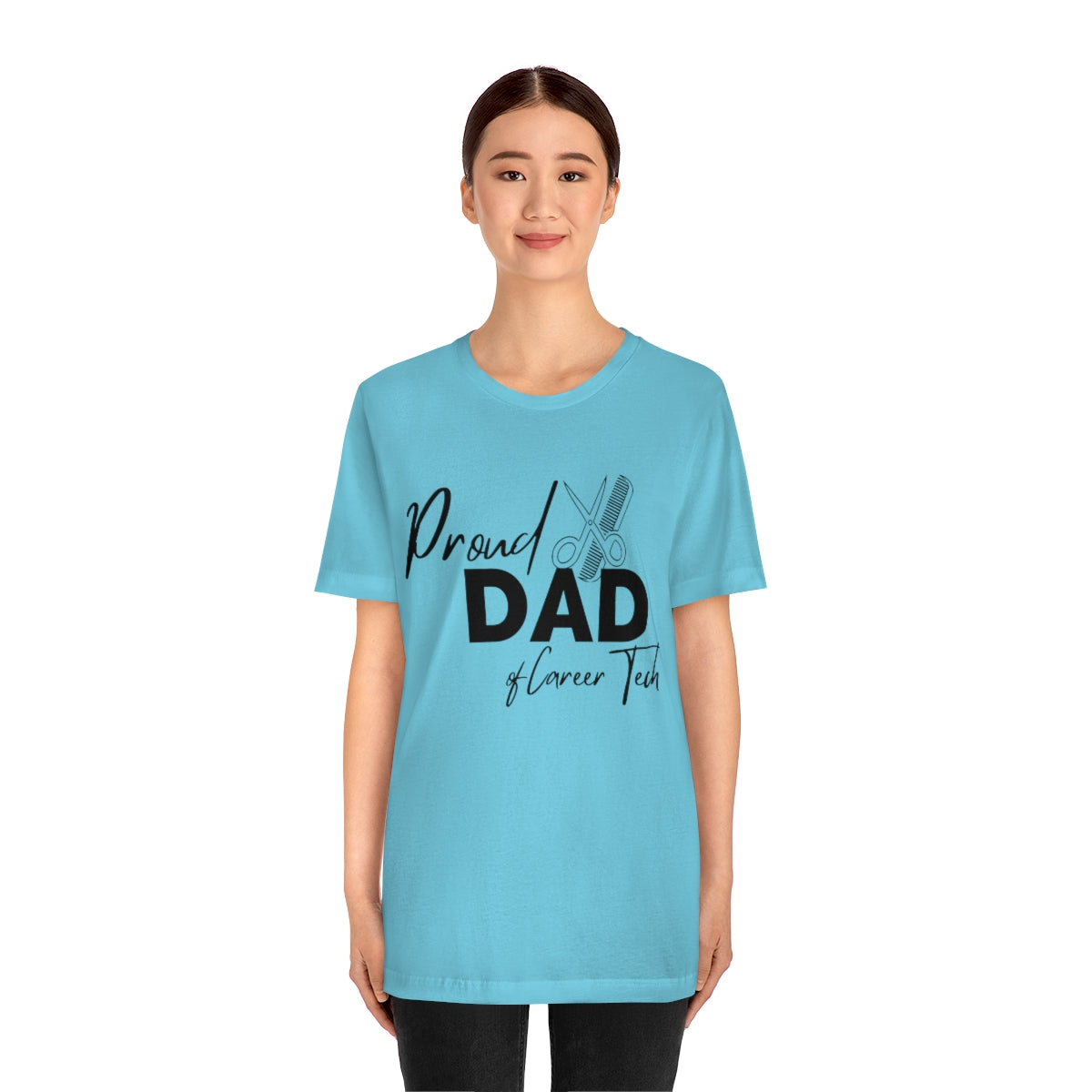 Proud Dad of Career Tech Student Jersey Short Sleeve Tee