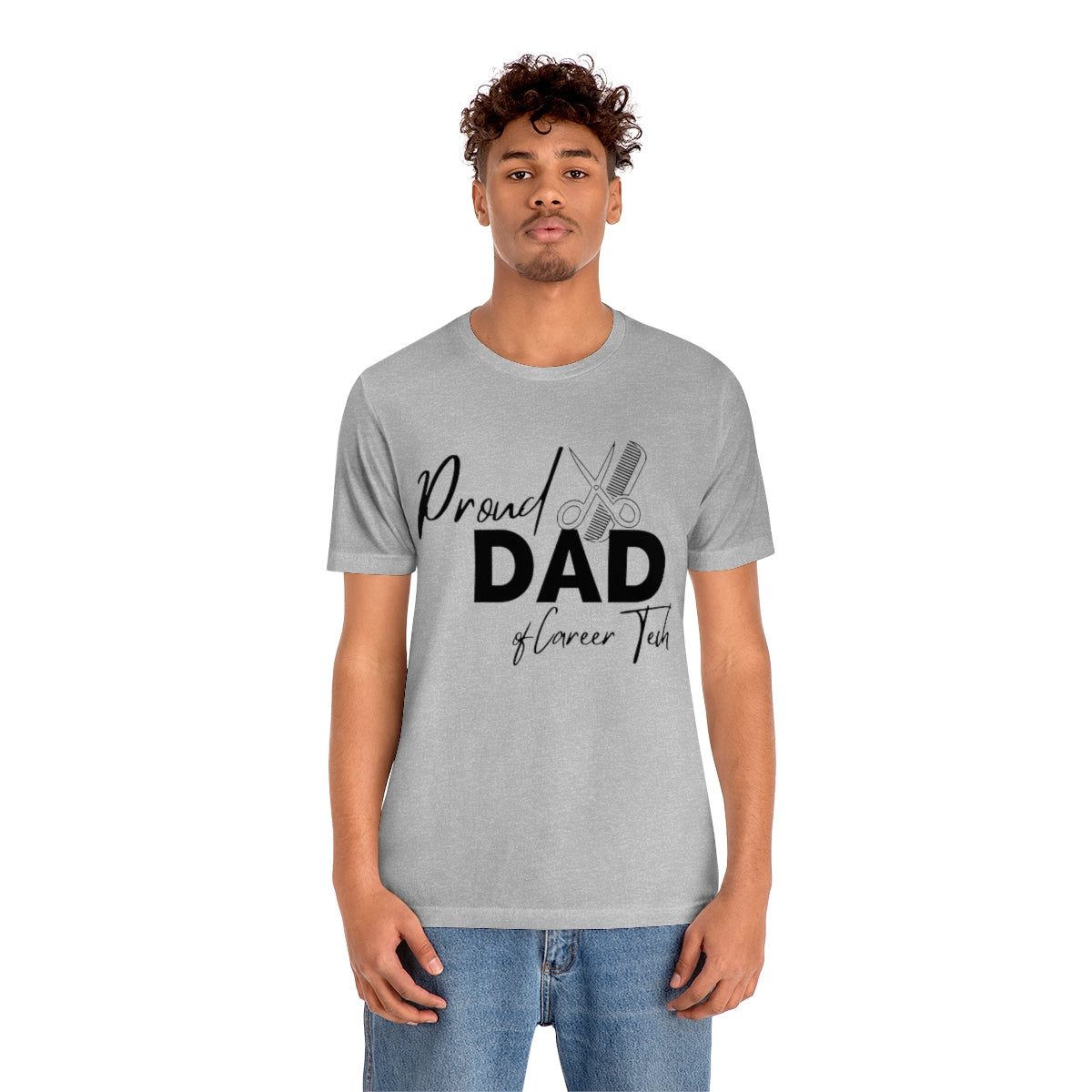 Proud Dad of Career Tech Student Jersey Short Sleeve Tee