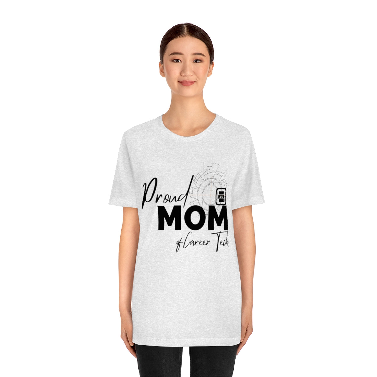 Proud Mom of Career Tech Student Jersey Short Sleeve Tee