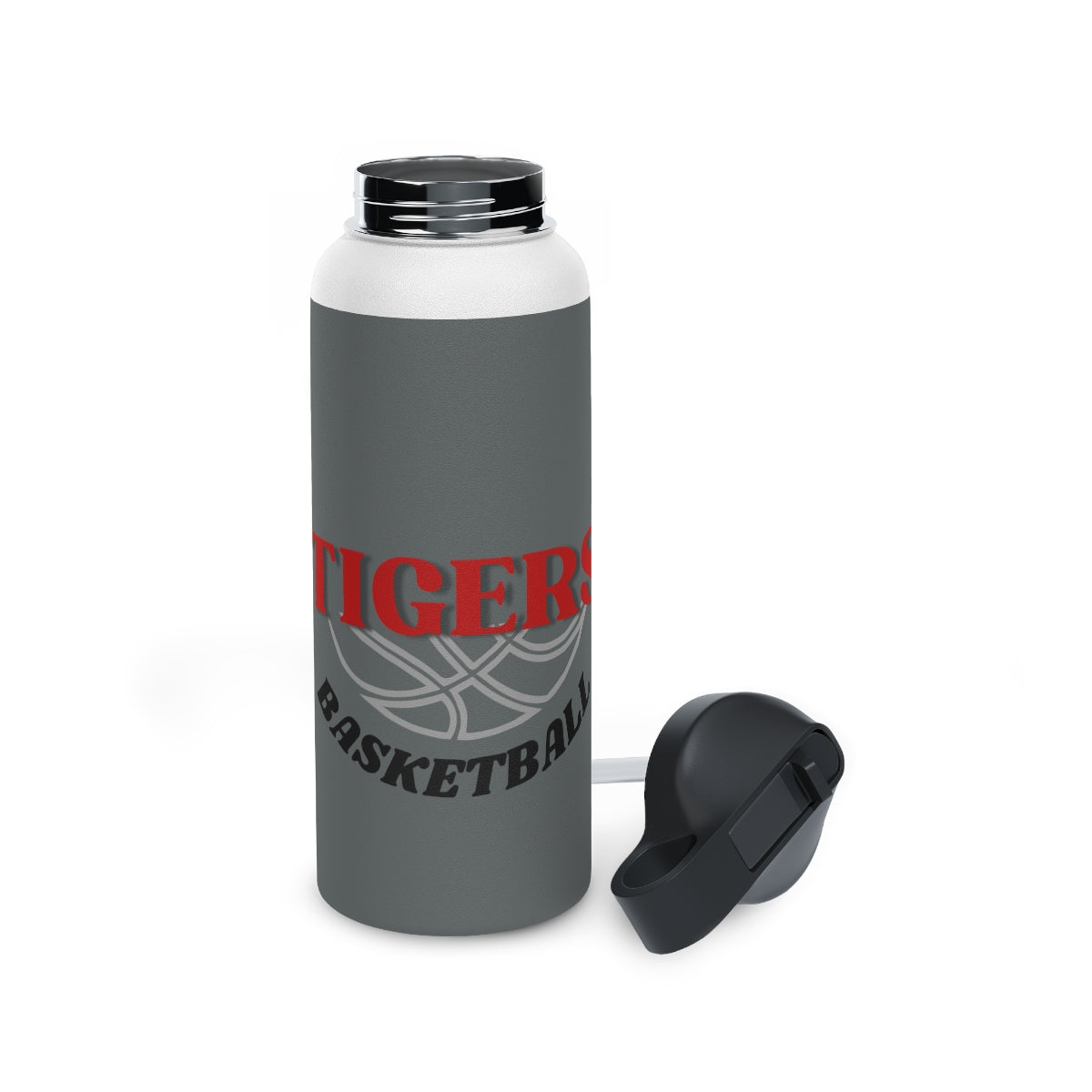 Tigers Stainless Steel Water Bottle, Standard Lid