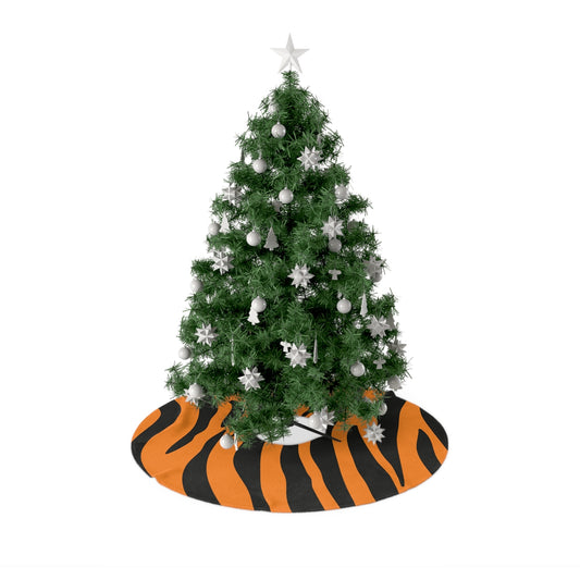 Orange and Black Christmas Tree Skirts