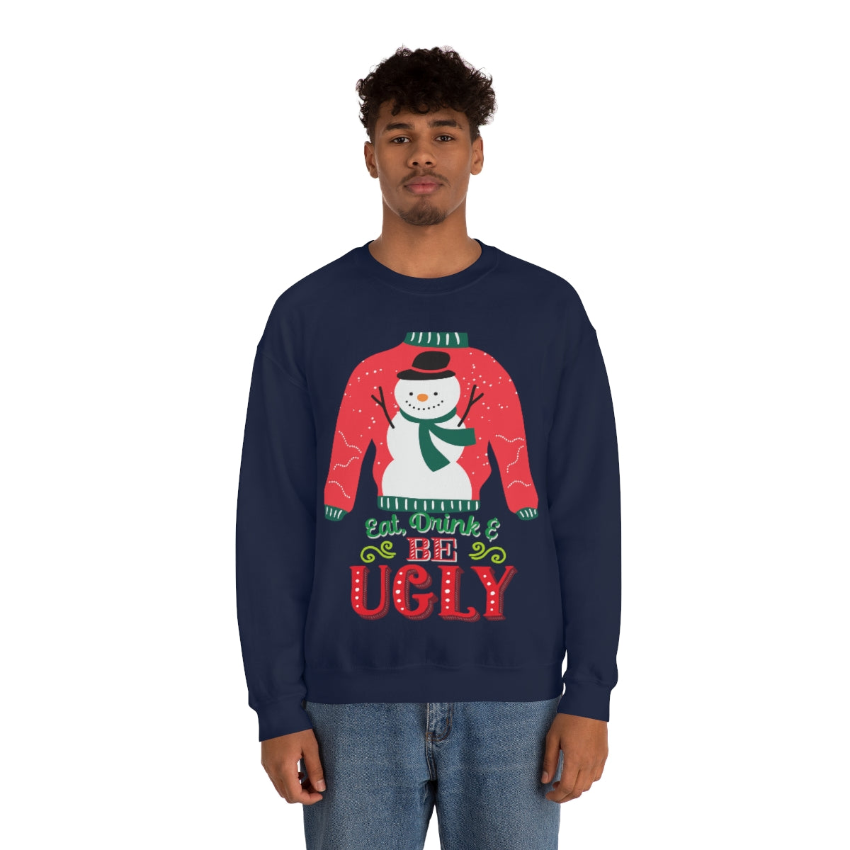 Ugly Christmas Sweater Unisex Heavy Blend™ Crewneck Sweatshirt